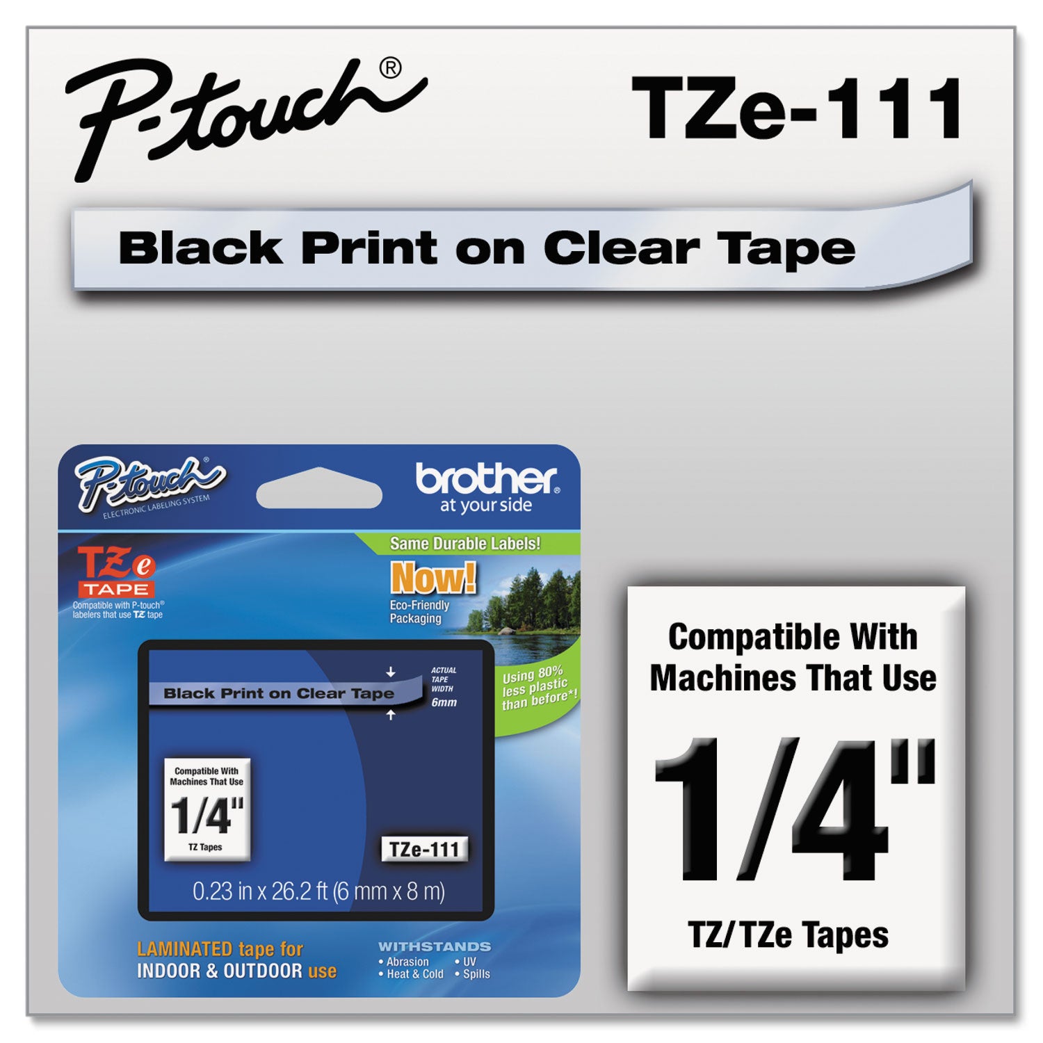 tze-standard-adhesive-laminated-labeling-tape-023-x-262-ft-black-on-clear_brttze111 - 1