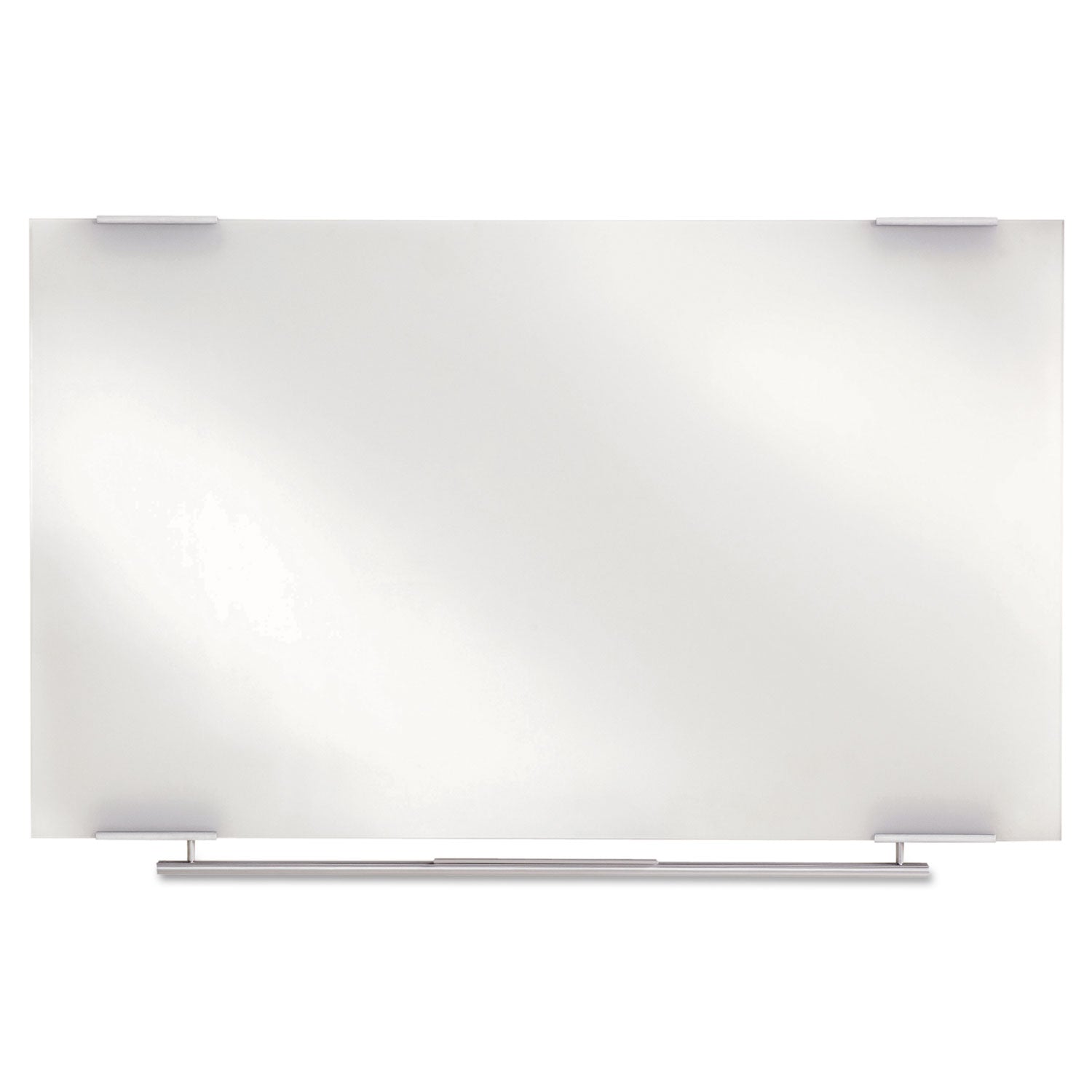 Clarity Glass Dry Erase Board with Aluminum Trim, 48 x 36, White Surface -