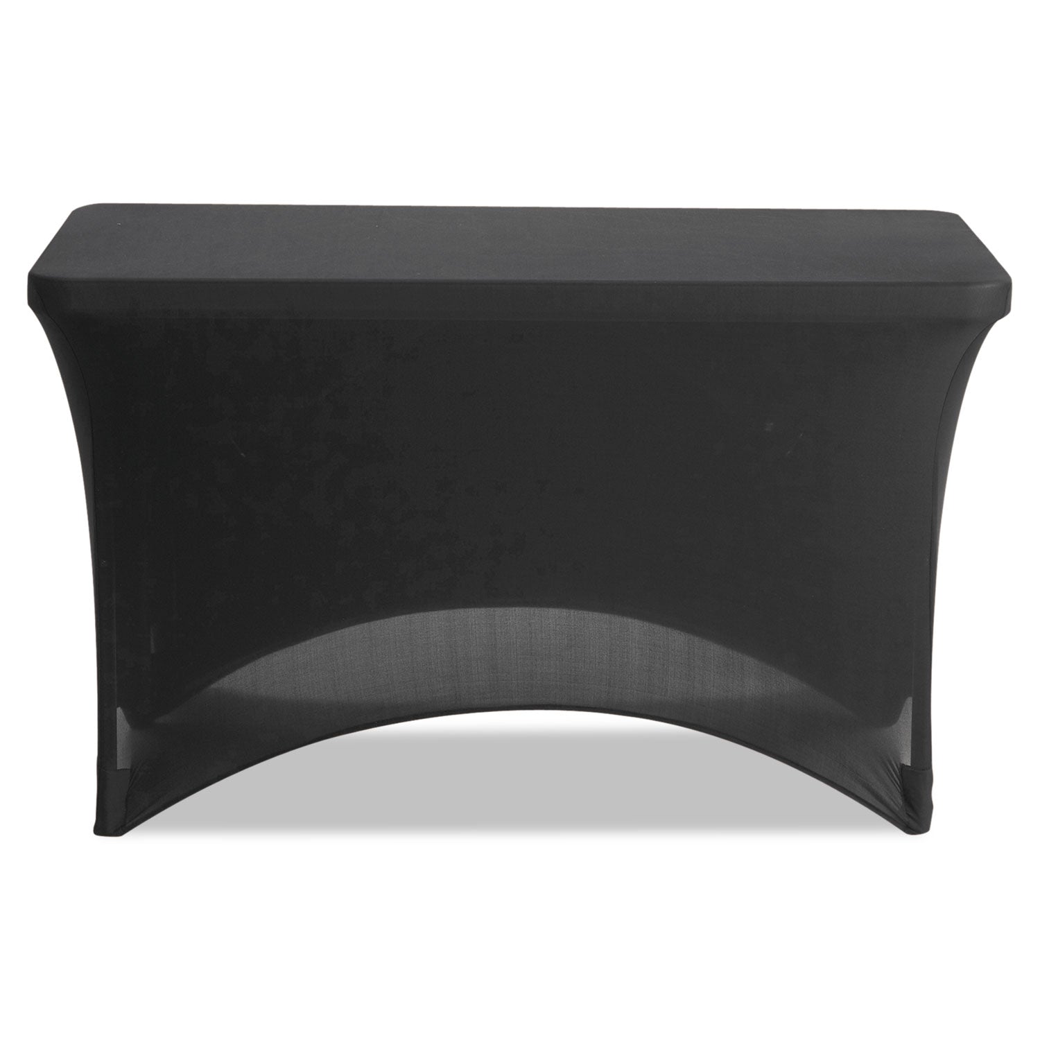 iGear Fabric Table Cover, Polyester/Spandex, 24" x 48", Black -