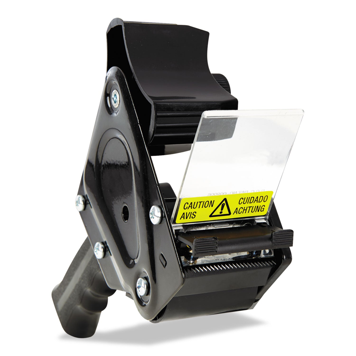 Handheld Box Sealing Tape Dispenser, 3" Core, For Rolls Up to: 2" x 110 yds, Black -