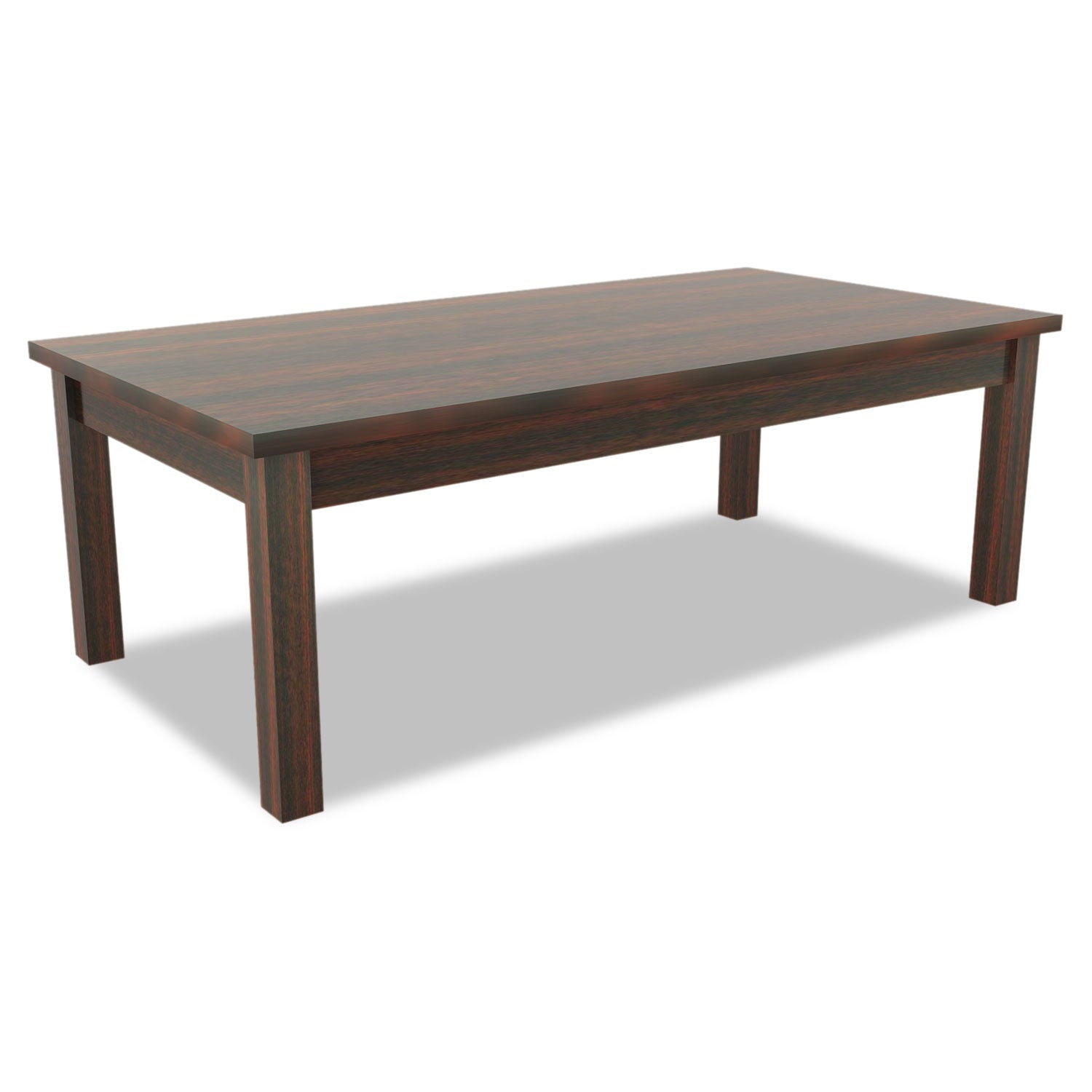 Alera Valencia Series Occasional Table, Rectangle, 47.25w x 19.13d x 16.38h, Mahogany -