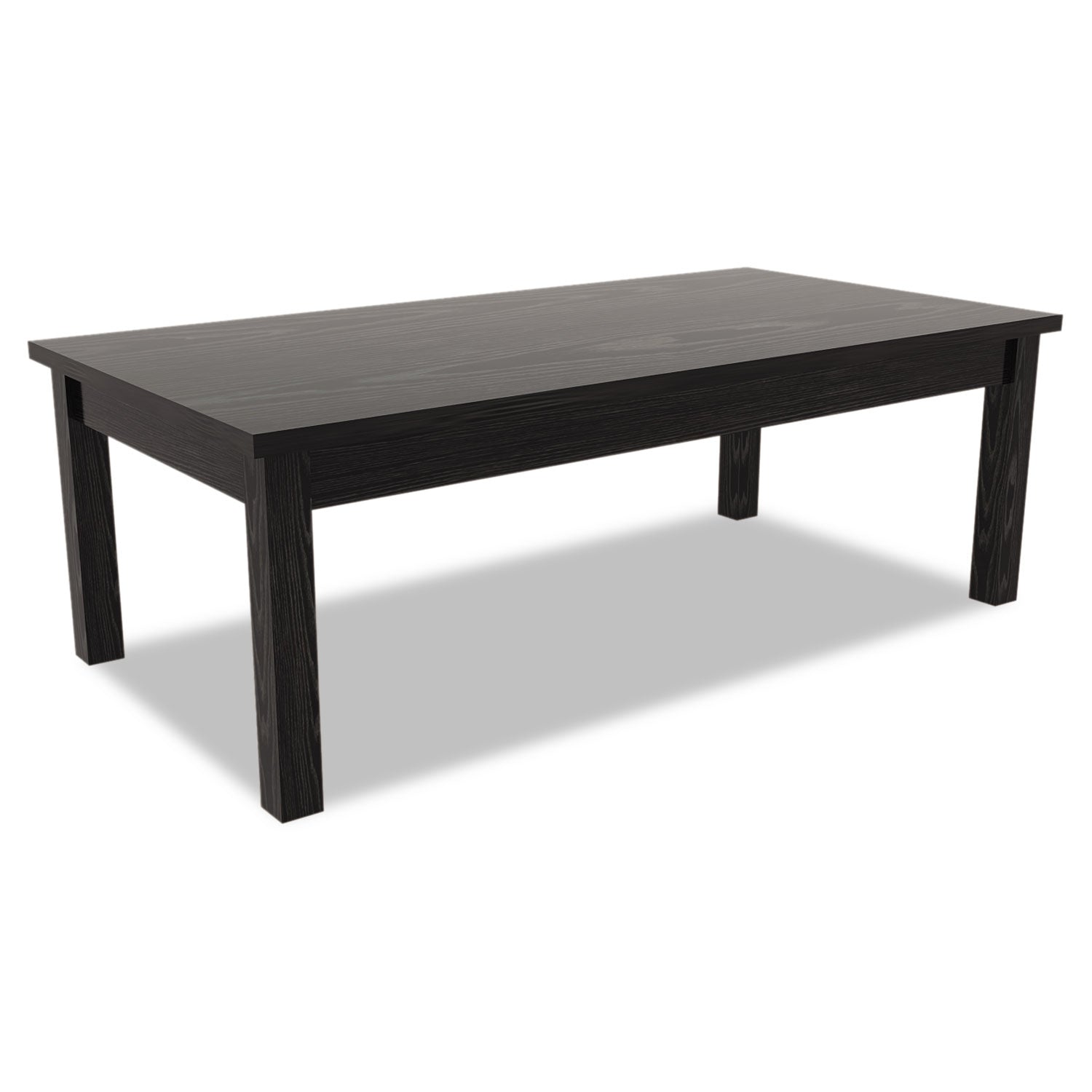 Alera Valencia Series Occasional Table, Rectangle, 47.25w x 19.13d x 16.38h, Black -