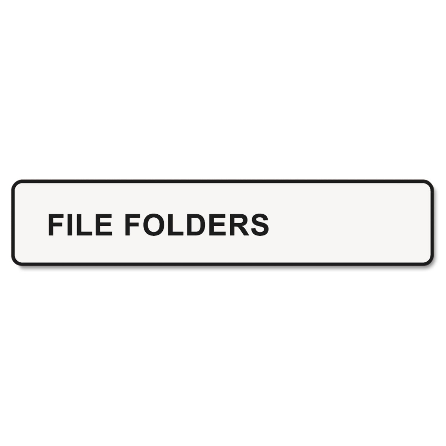 LabelWriter 1-UP File Folder Labels, 0.56" x 3.43", White, 130 Labels Roll, 2 Rolls/Pack -