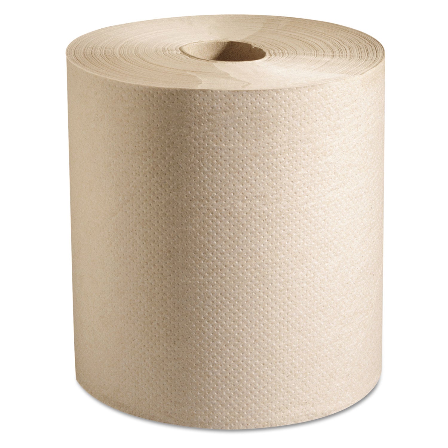 100% Recycled Hardwound Roll Paper Towels, 1-Ply, 7.88" x 800 ft, Natural, 6 Rolls/Carton -