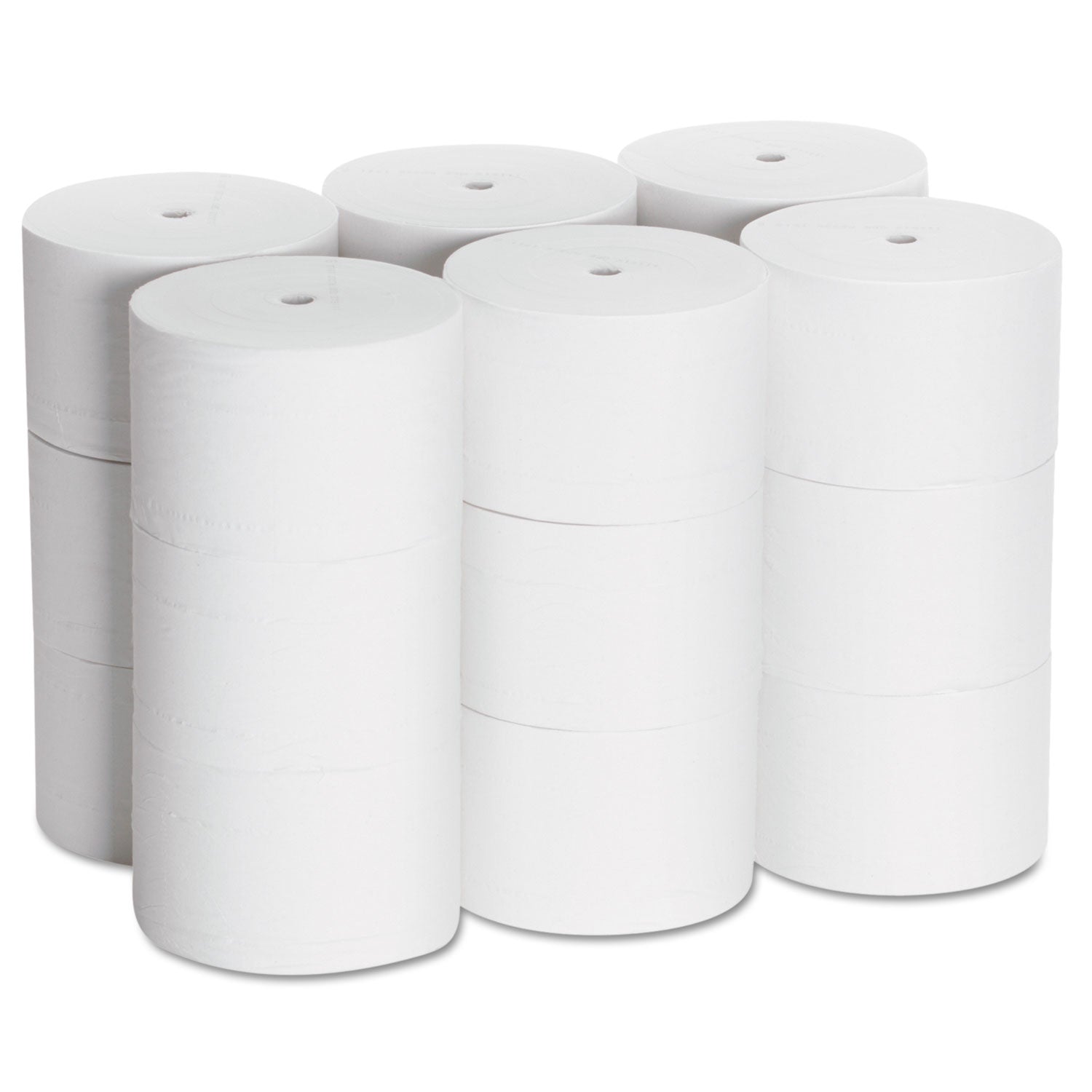 Coreless Bath Tissue, Septic Safe, 2-Ply, White, 1,500 Sheets/Roll, 18 Rolls/Carton -