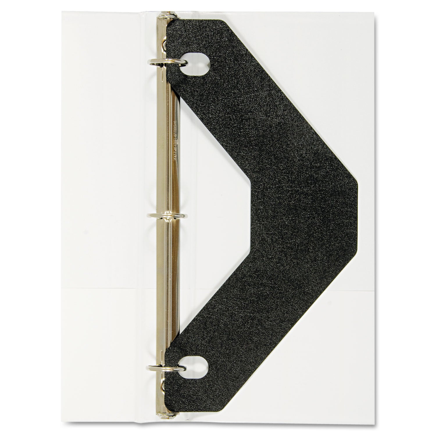 Triangle Shaped Sheet Lifter for Three-Ring Binder, Black, 2/Pack -