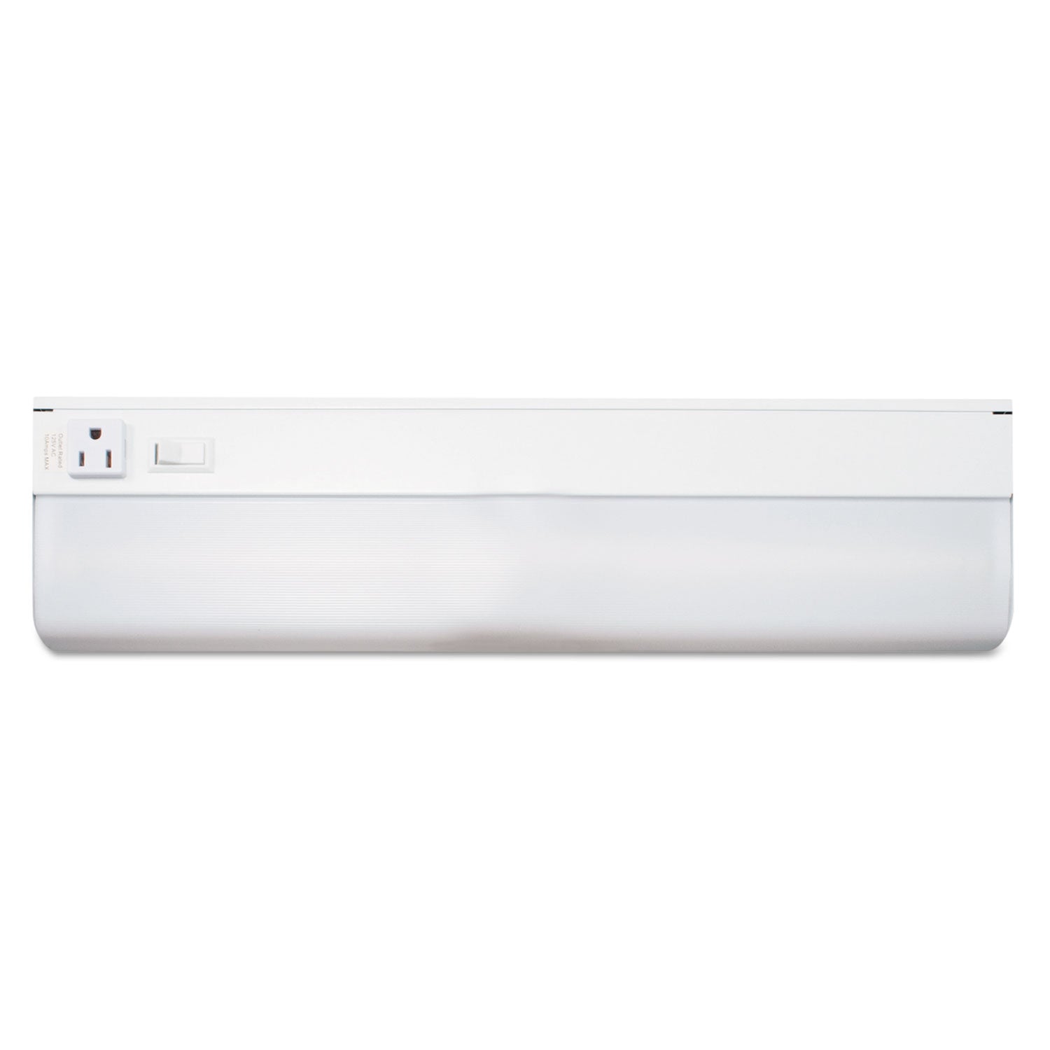 Low-Profile Under-Cabinet LED-Tube Light Fixture with (1) 9 W LED Tube, Steel Housing, 18.25" x 4" x 1.75", White -