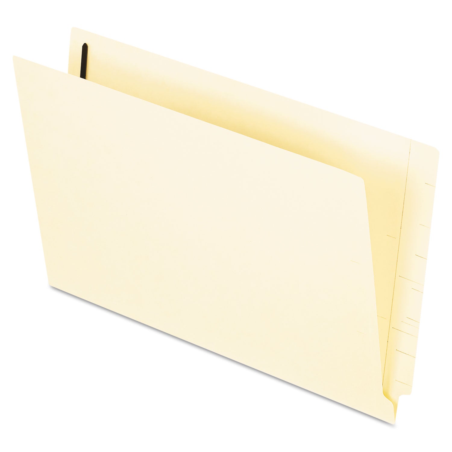 Manila End Tab Expanding Fastener Folders, 2-Ply Tabs, 0.75" Expansion, 2 Fasteners, Legal Size, Manila Exterior, 50/Box -