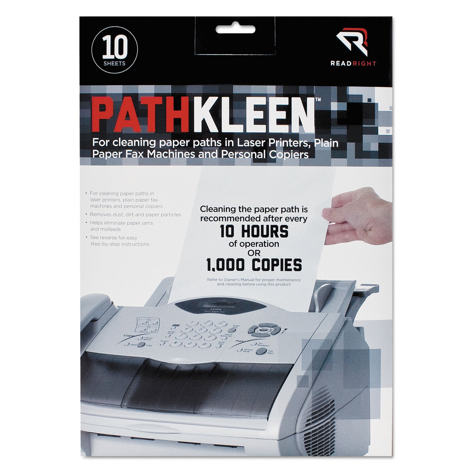 PathKleen Sheets, 8.5 x 11, 10/Pack -