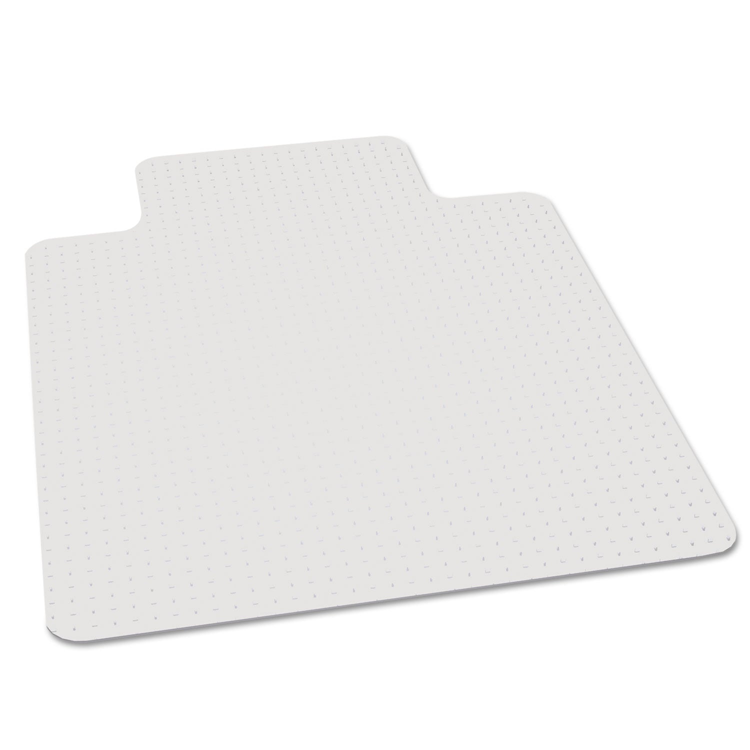 EverLife Light Use Chair Mat for Flat to Low Pile Carpet, Rectangular with Lip, 36 x 48, Clear -