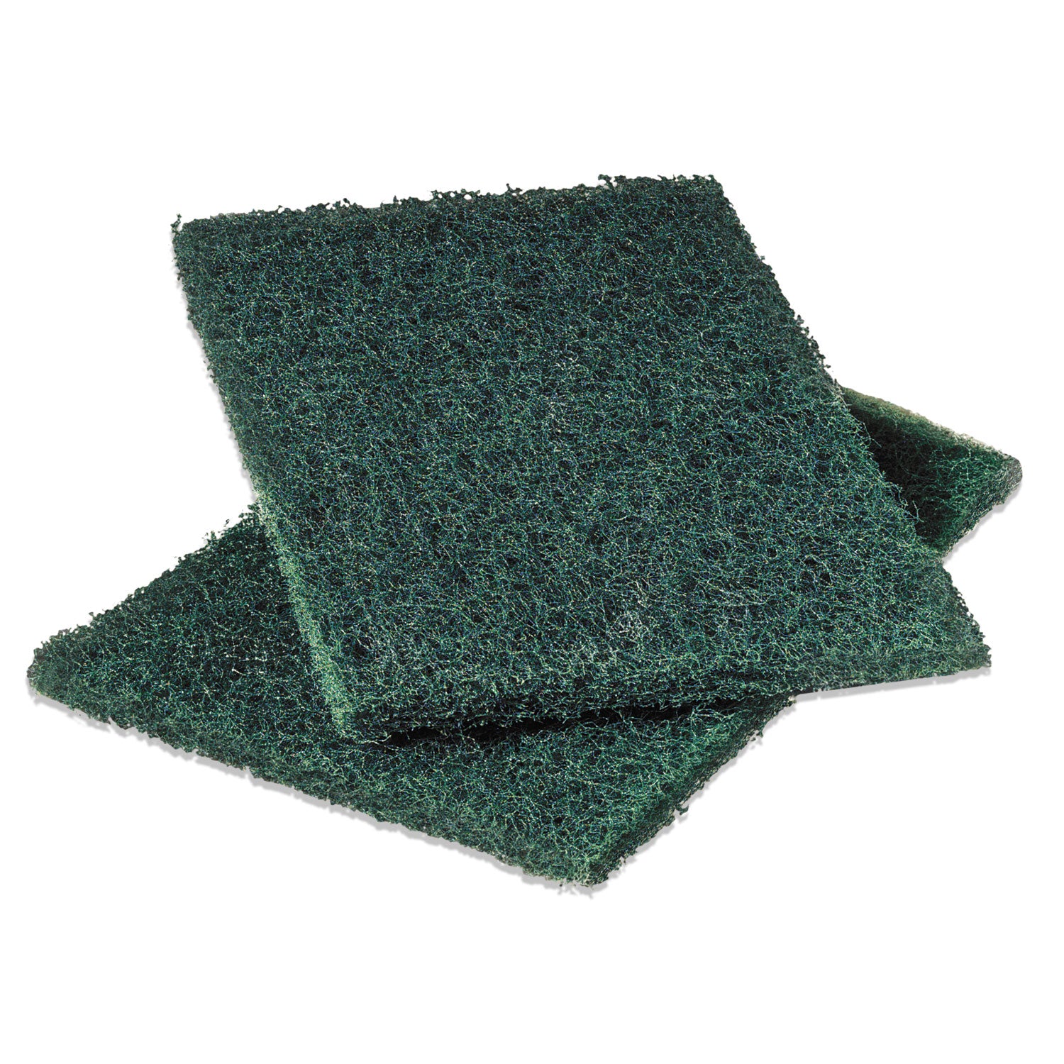 Heavy-Duty Scouring Pad 86, 6 x 9, Green, Dozen -