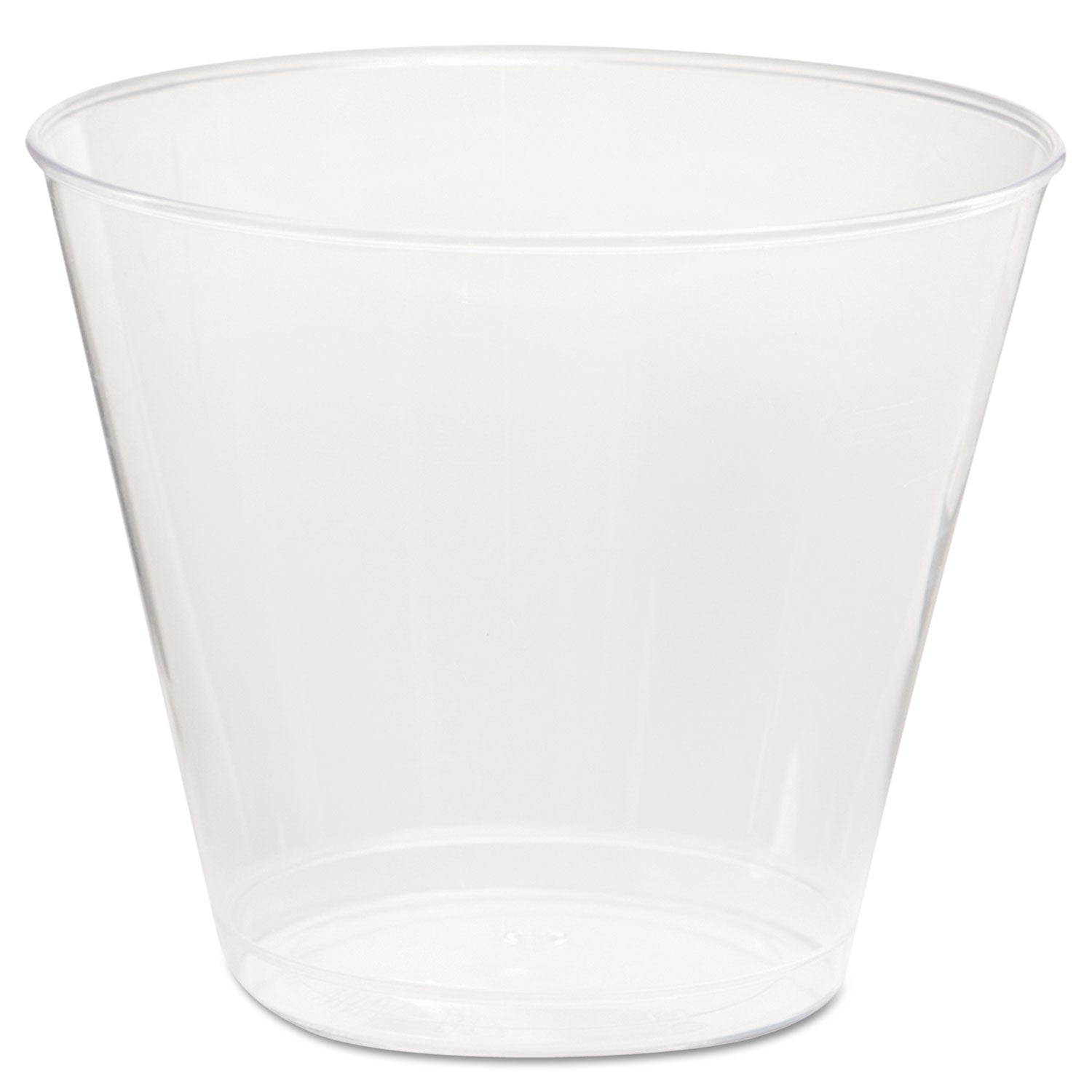 Comet Plastic Tumbler, 5 oz, Clear, Squat, 50/Pack, 20 Packs/Carton -