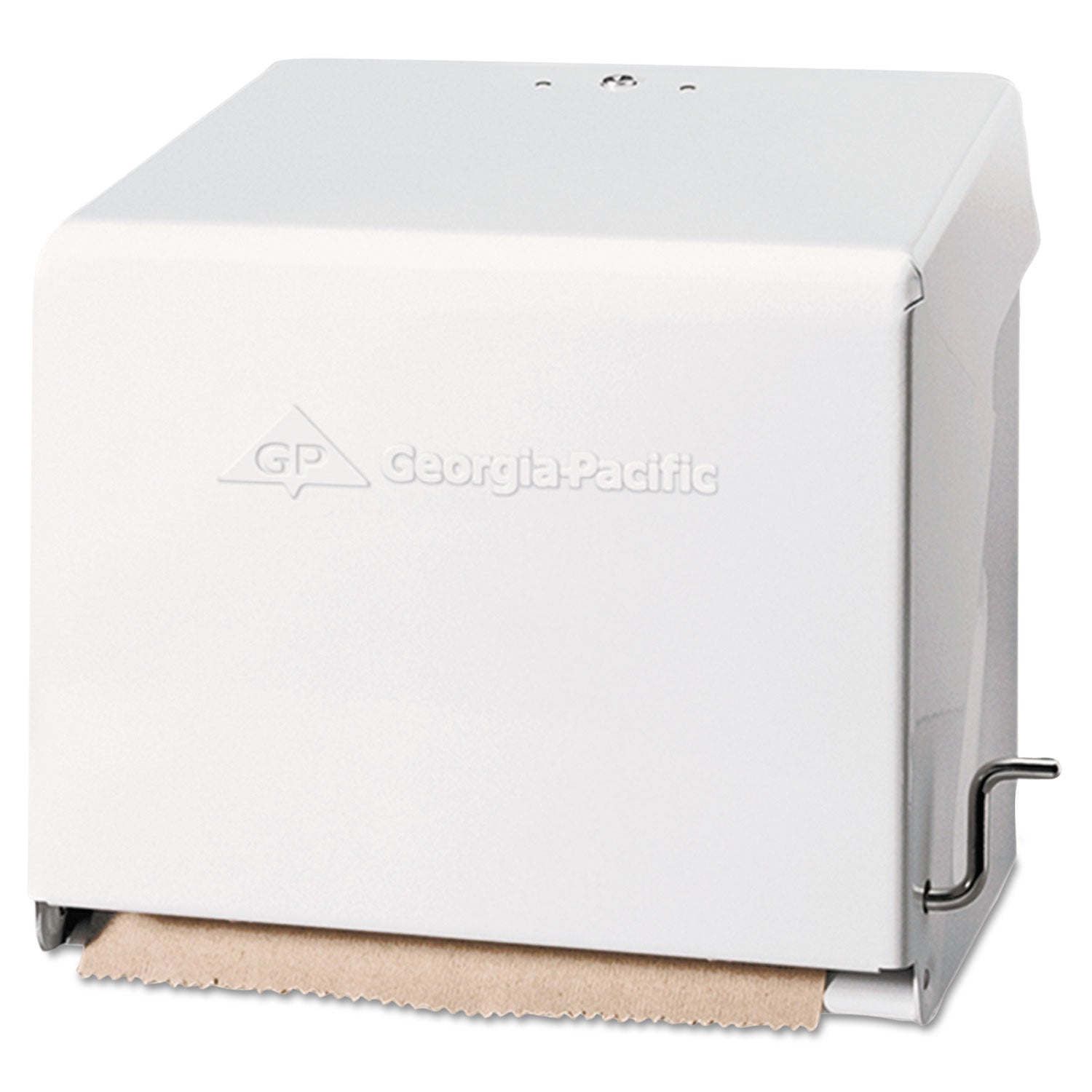 Mark II Crank Roll Towel Dispenser, 10.75 x 8.5 x 10.6, White -