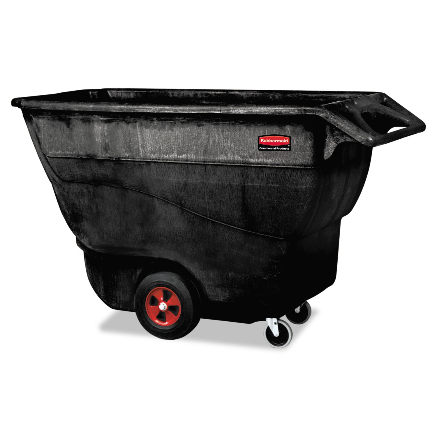 Structural Foam Tilt Truck, 202 gal, 1,250 lb Capacity, Plastic, Black -