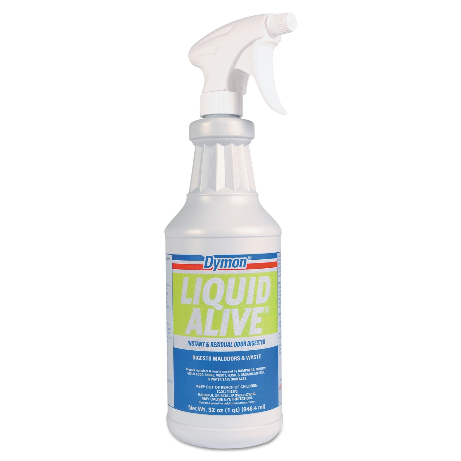 LIQUID ALIVE Odor Digester, 32 oz Bottle, 12/Carton -