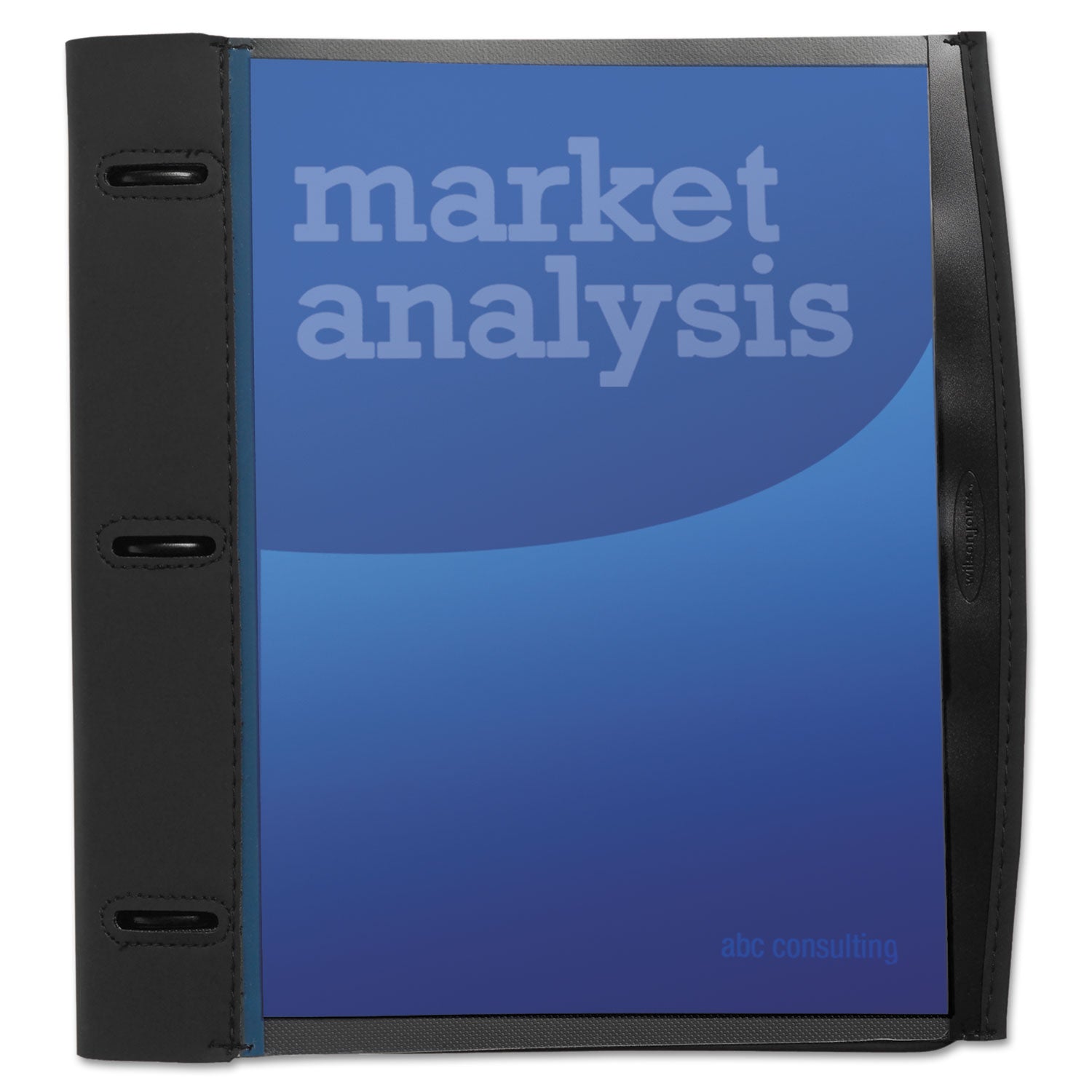 smart-view-three-ring-report-cover-ring-fastener-85-x-11-black-blue-black_wlj21515 - 1