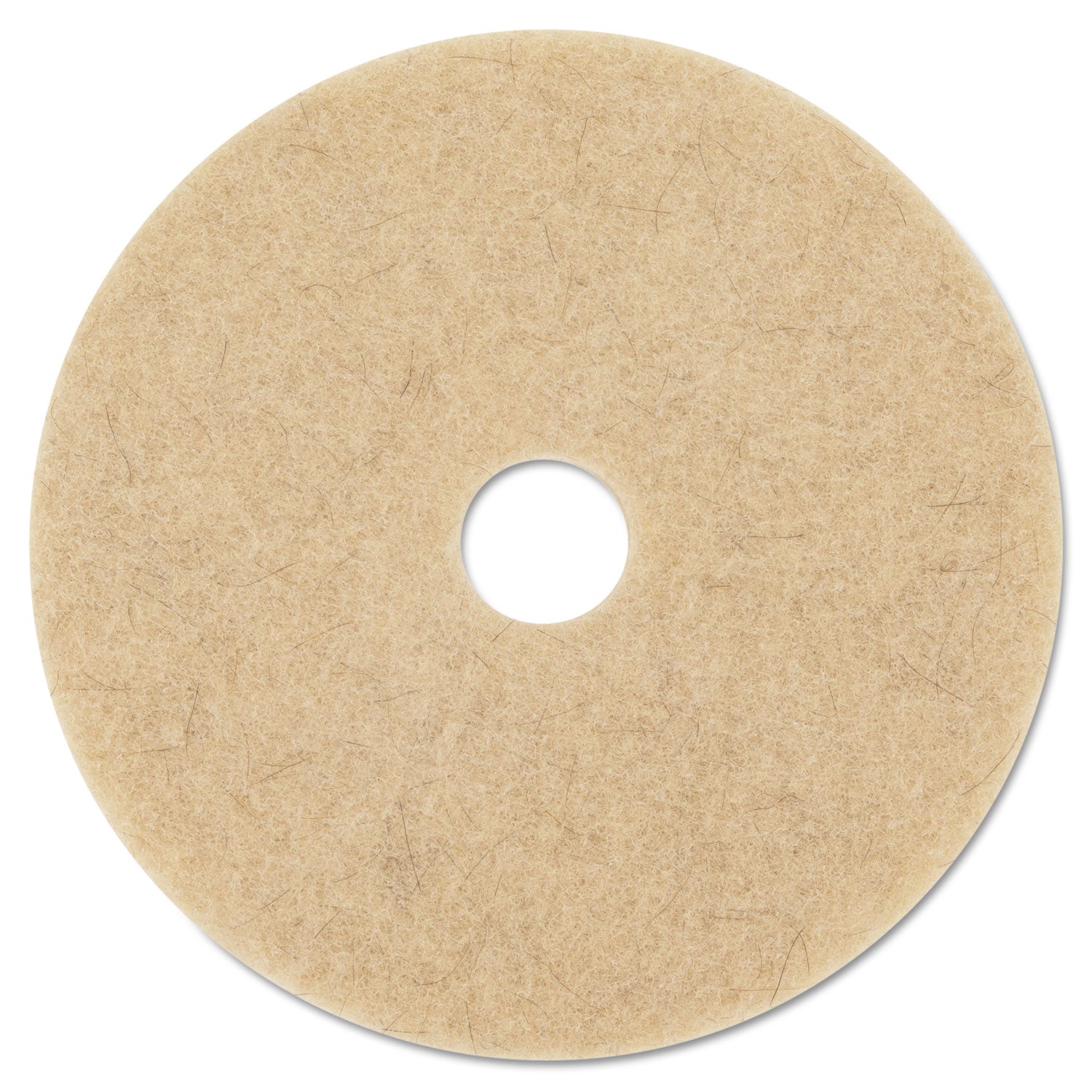 Ultra High-Speed Natural Blend Floor Burnishing Pads 3500, 27" Diameter, Tan, 5/Carton -