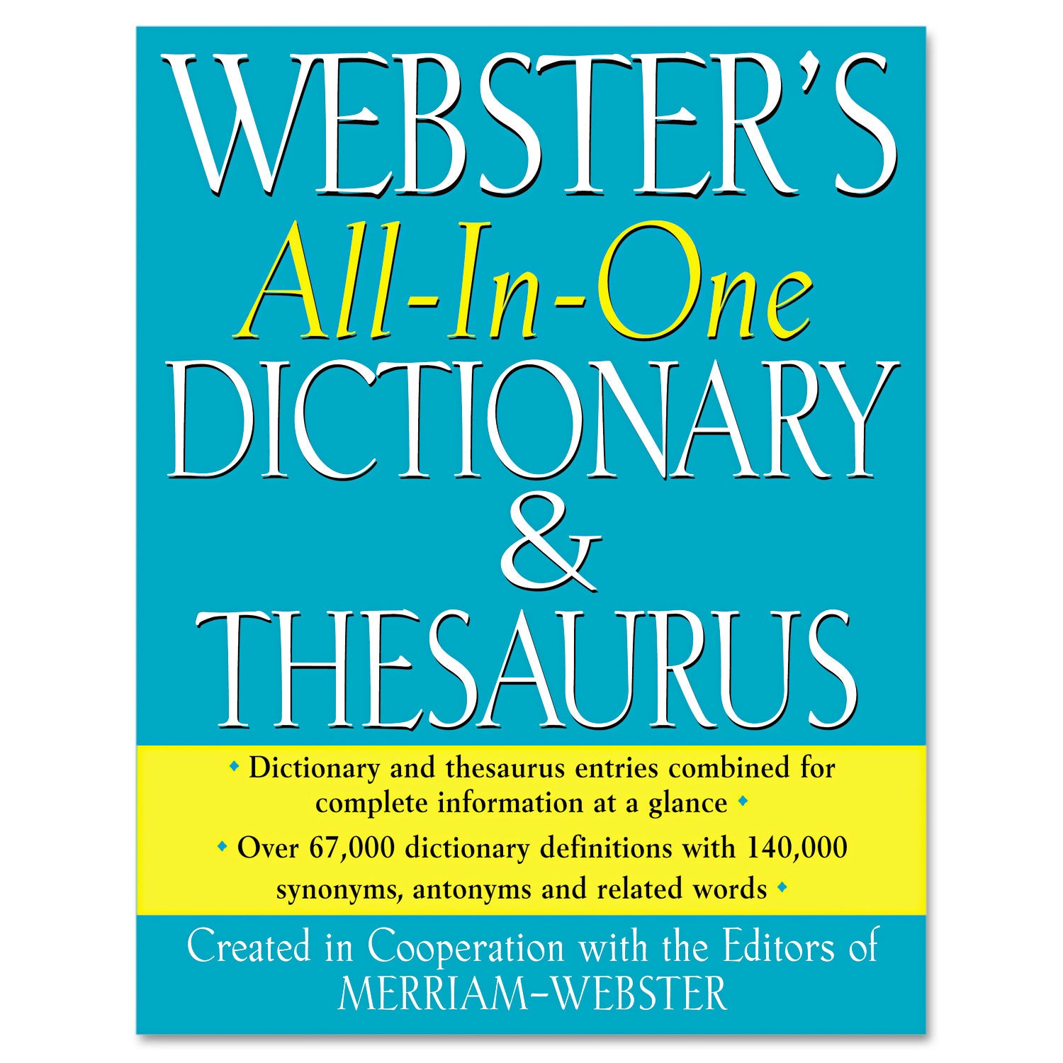 All-In-One Dictionary/Thesaurus, Hardcover, 768 Pages -