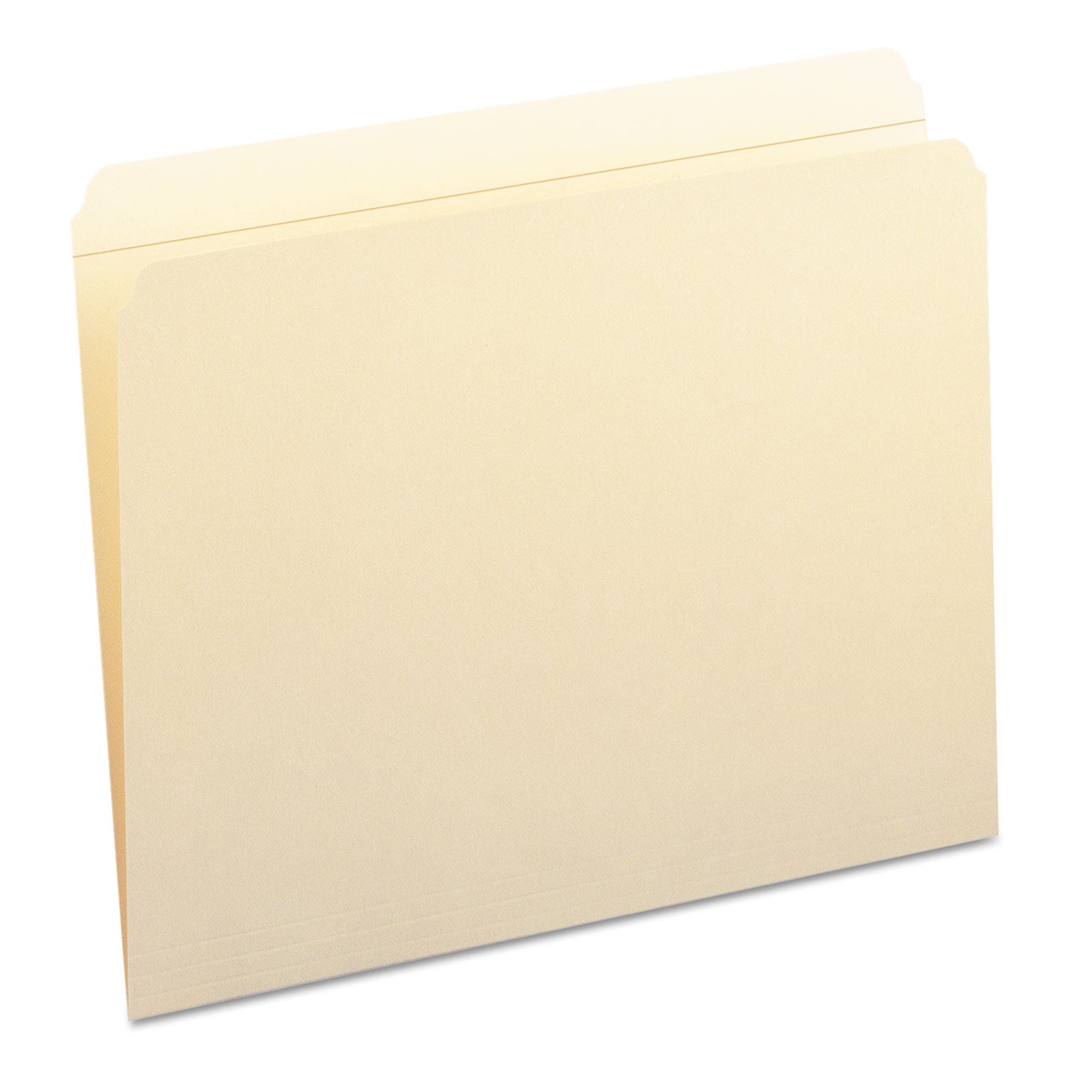 Reinforced Tab Manila File Folders, Straight Tabs, Letter Size, 0.75" Expansion, 11-pt Manila, 100/Box -