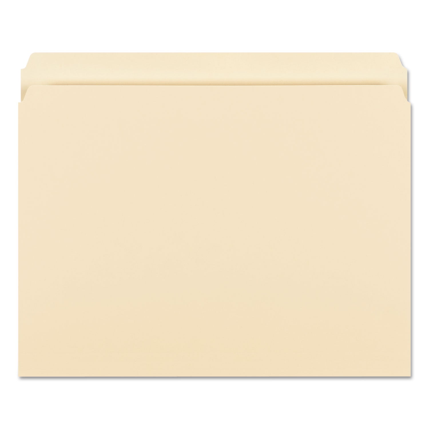 Manila File Folders, Straight Tabs, Letter Size, 0.75" Expansion, Manila, 100/Box -
