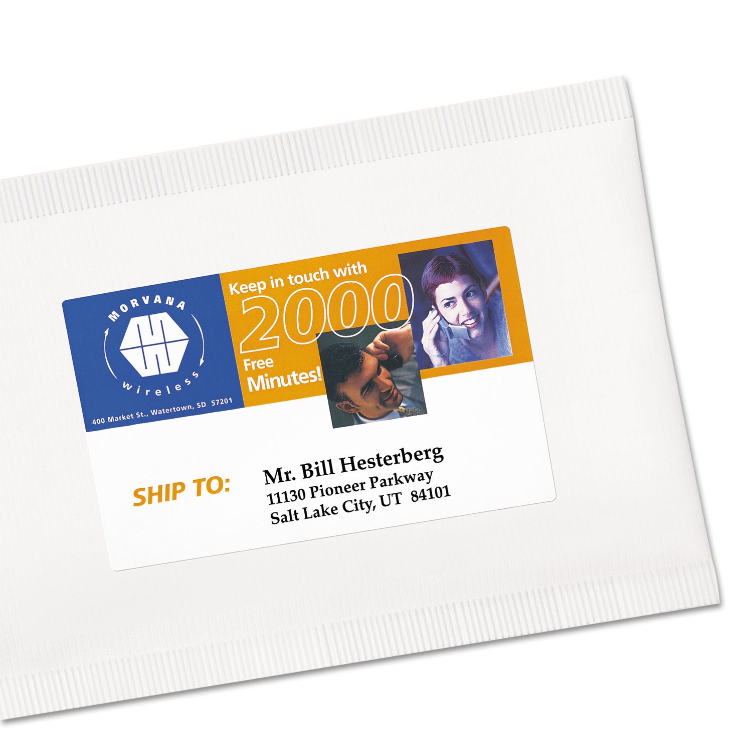 Vibrant Laser Color-Print Labels w/ Sure Feed, 4.75 x 7.75, White, 50/Pack -
