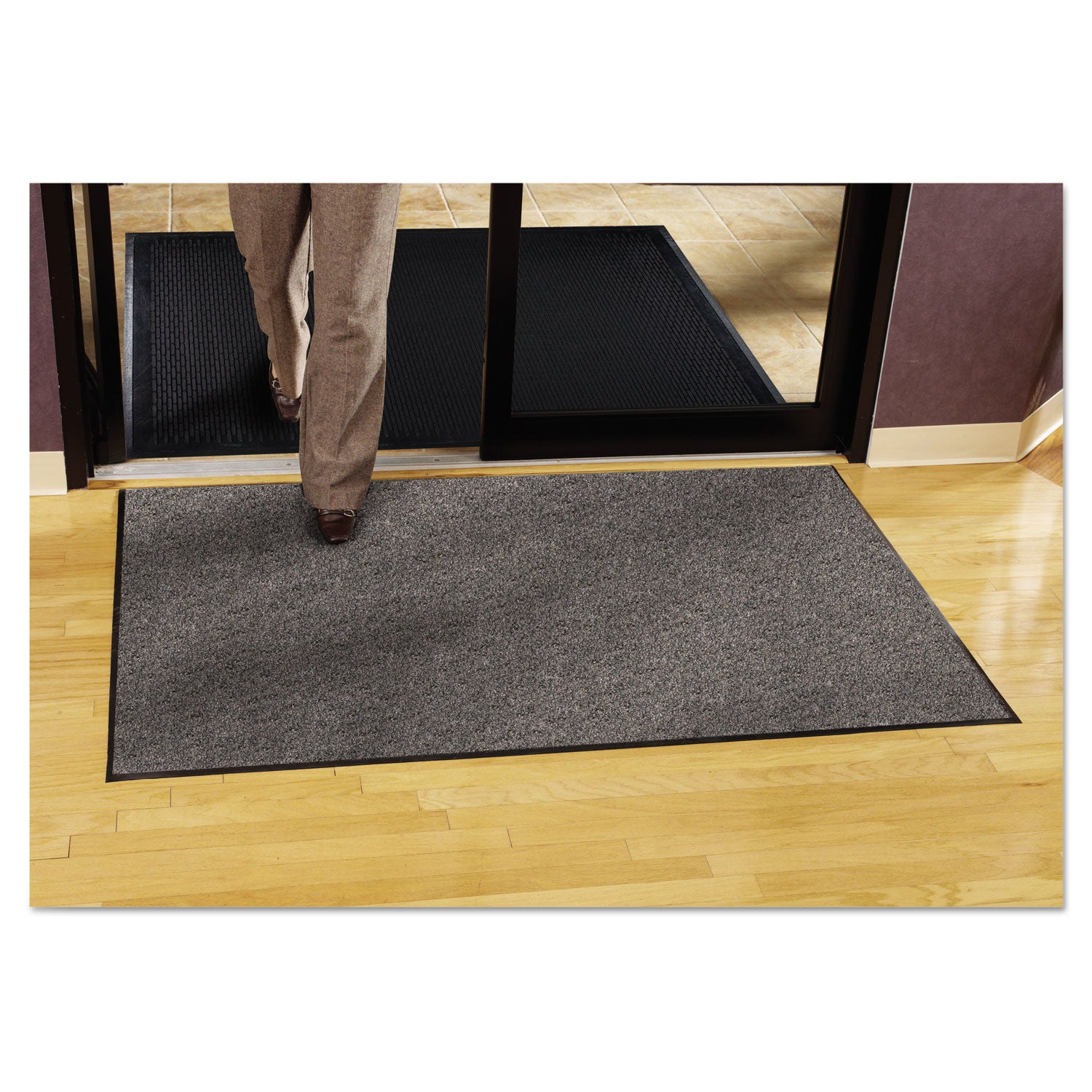 Silver Series Indoor Walk-Off Mat, Polypropylene, 36 x 60, Pepper/Salt -