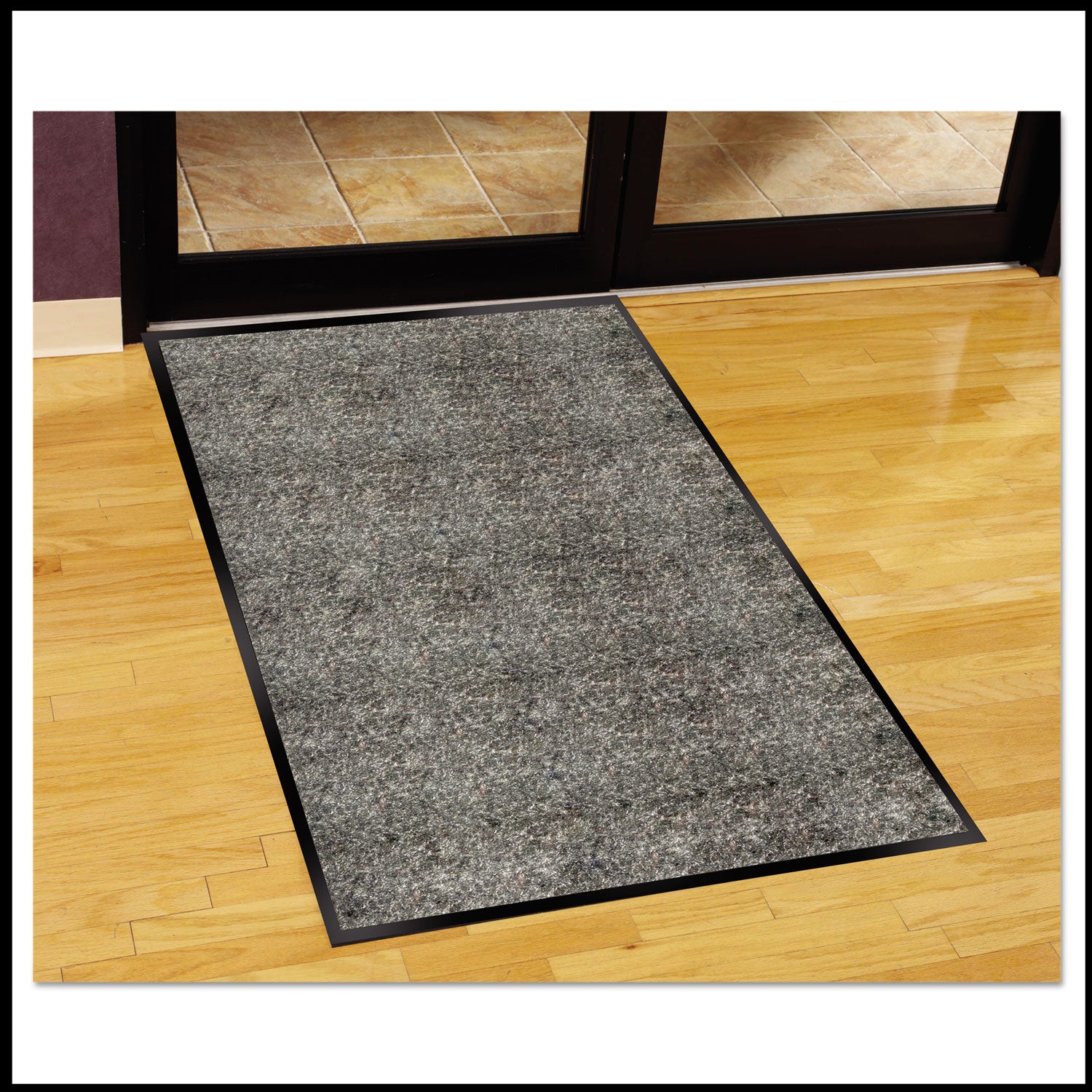 Silver Series Indoor Walk-Off Mat, Polypropylene, 36 x 60, Pepper/Salt -