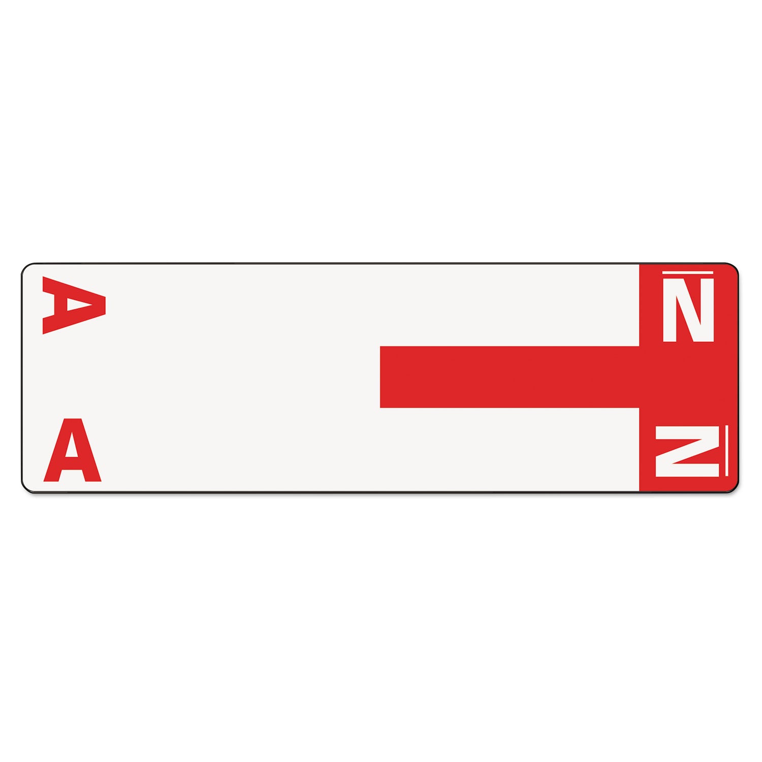 AlphaZ Color-Coded First Letter Combo Alpha Labels, A/N, 1.16 x 3.63, Red/White, 5/Sheet, 20 Sheets/Pack -