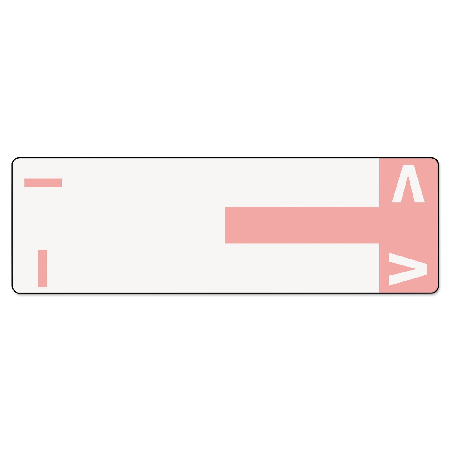 AlphaZ Color-Coded First Letter Combo Alpha Labels, I/V, 1.16 x 3.63, Pink/White, 5/Sheet, 20 Sheets/Pack -