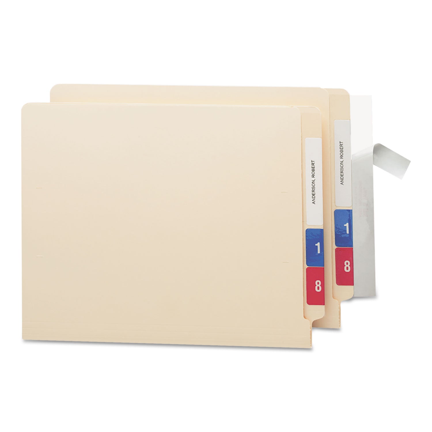 Seal and View File Folder Label Protector, Clear Laminate, 8 x 1.69, 100/Pack -