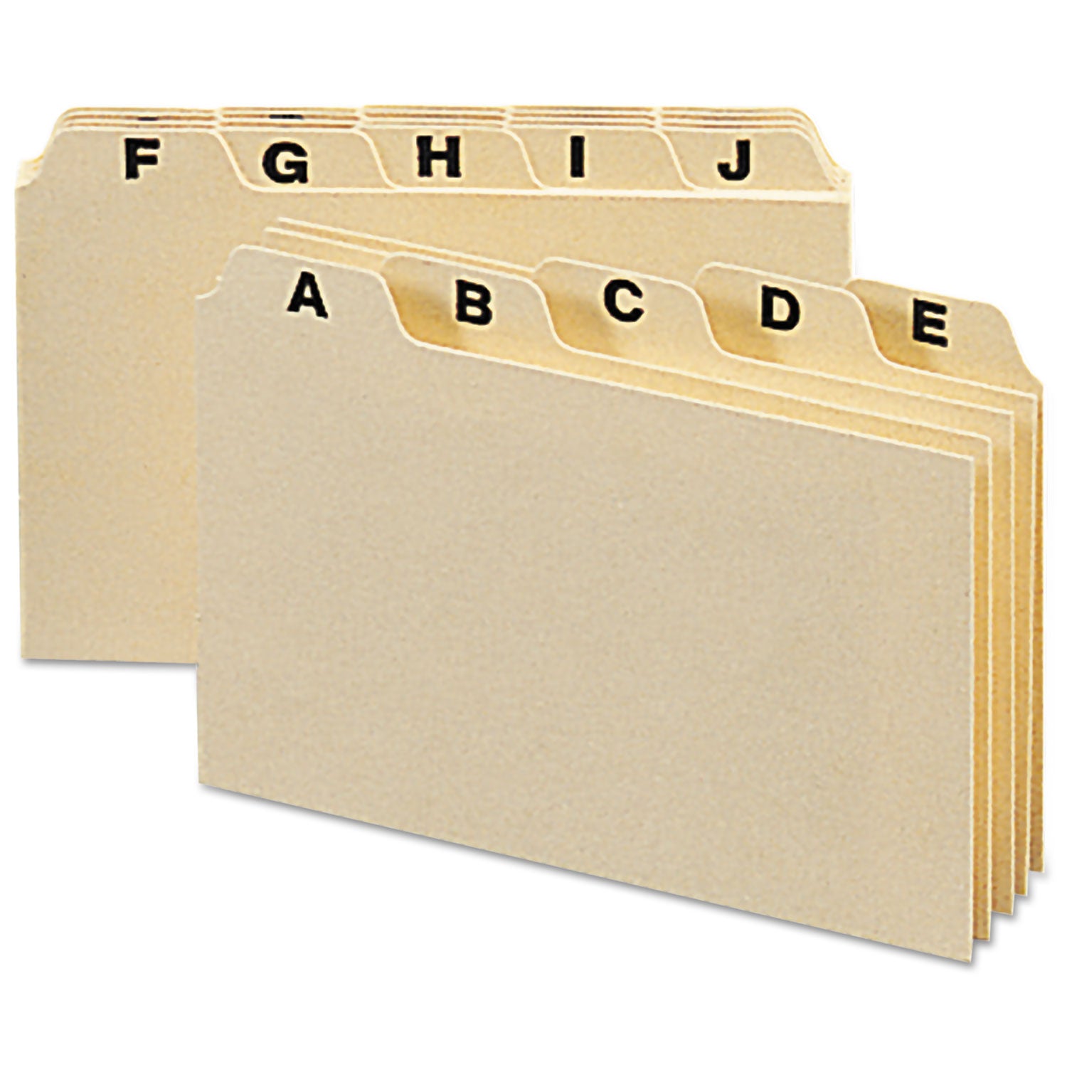 manila-card-guides-1-5-cut-top-tab-a-to-z-3-x-5-manila-25-set_smd55076 - 1