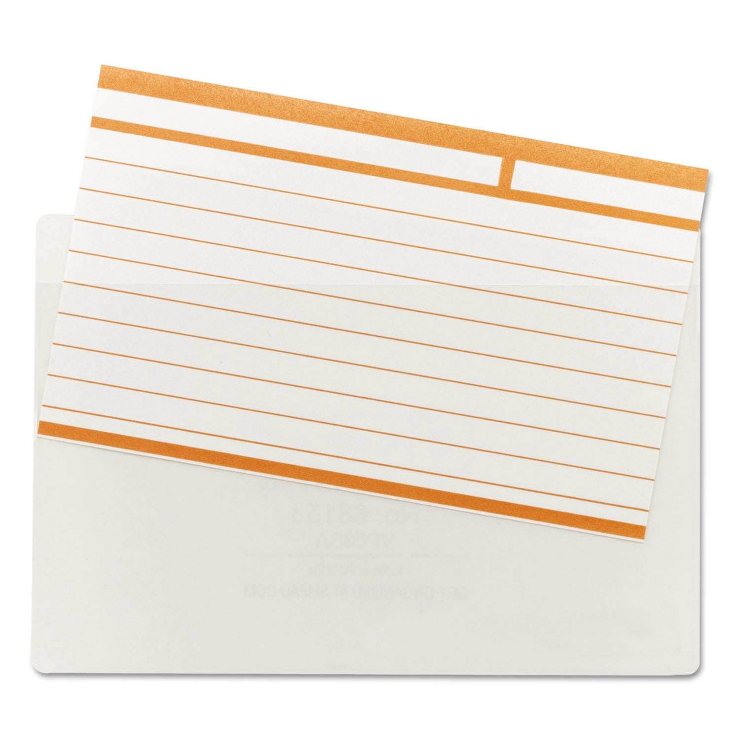 Self-Adhesive Poly Pockets, Top Load, 5.31 x 33.63, Clear, 100/Box -