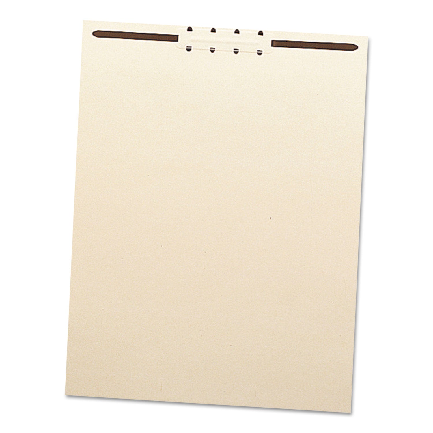 File Backs with 2" Capacity Prong Fasteners, 1 Divider, 1 Fastener, Letter Size, Manila, 100/Box -