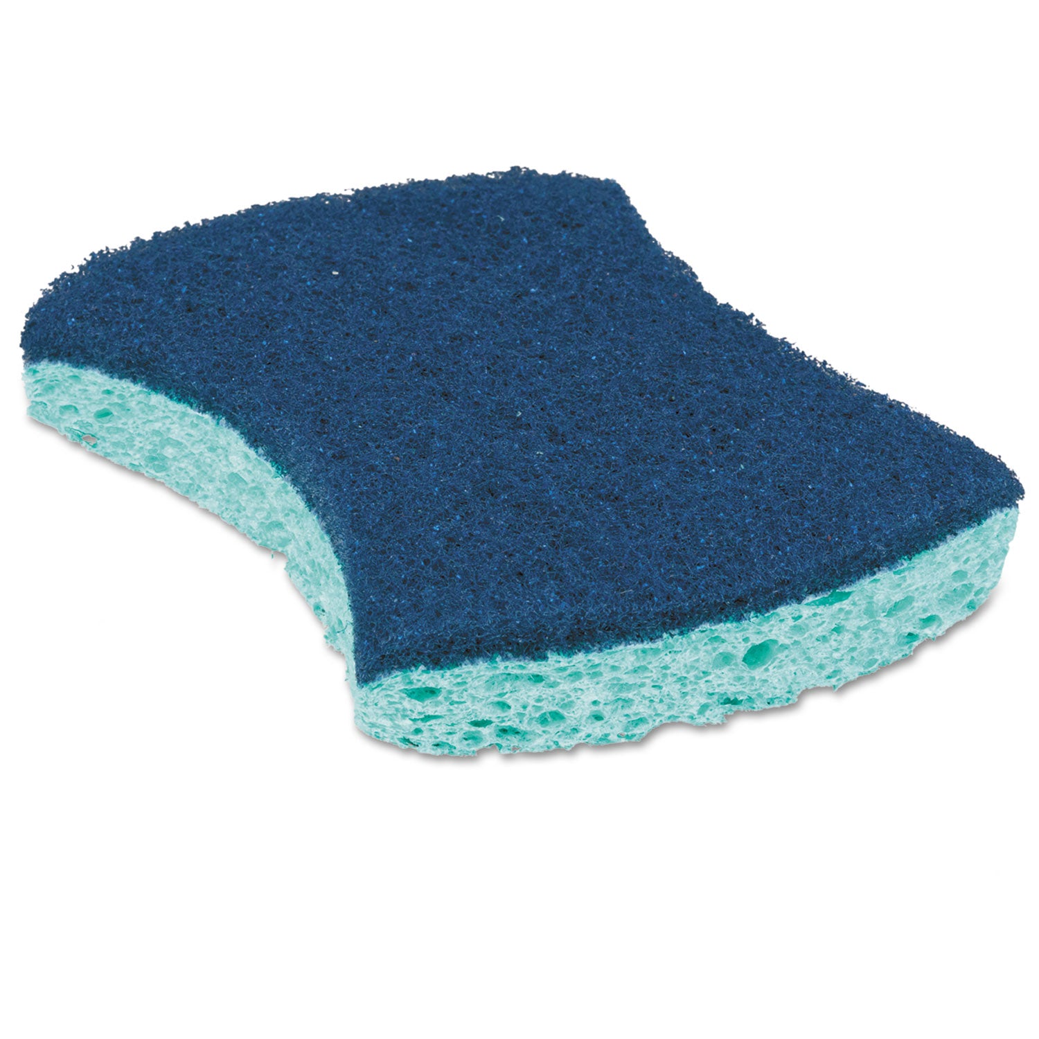 Power Sponge, 2.8 x 4.5, 0.6" Thick, Blue/Teal, 5/Pack -