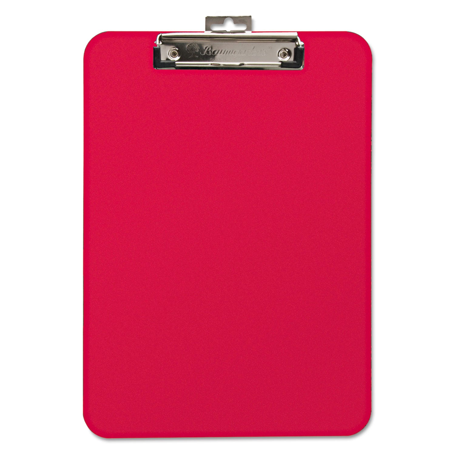 Unbreakable Recycled Clipboard, 0.25" Clip Capacity, Holds 8.5 x 11 Sheets, Red -