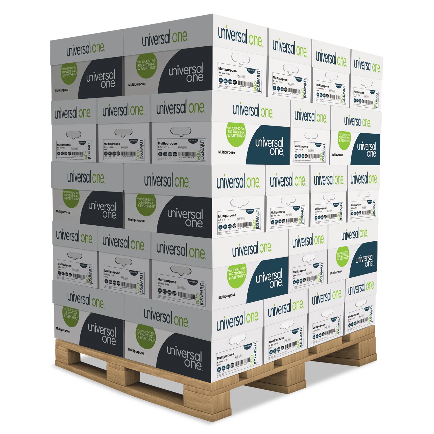Deluxe Multipurpose Paper, 98 Bright, 20lb Bond Weight, 8.5 x 11, Bright White, 500/Ream, 10 Reams/Carton, 40 Cartons/Pallet -