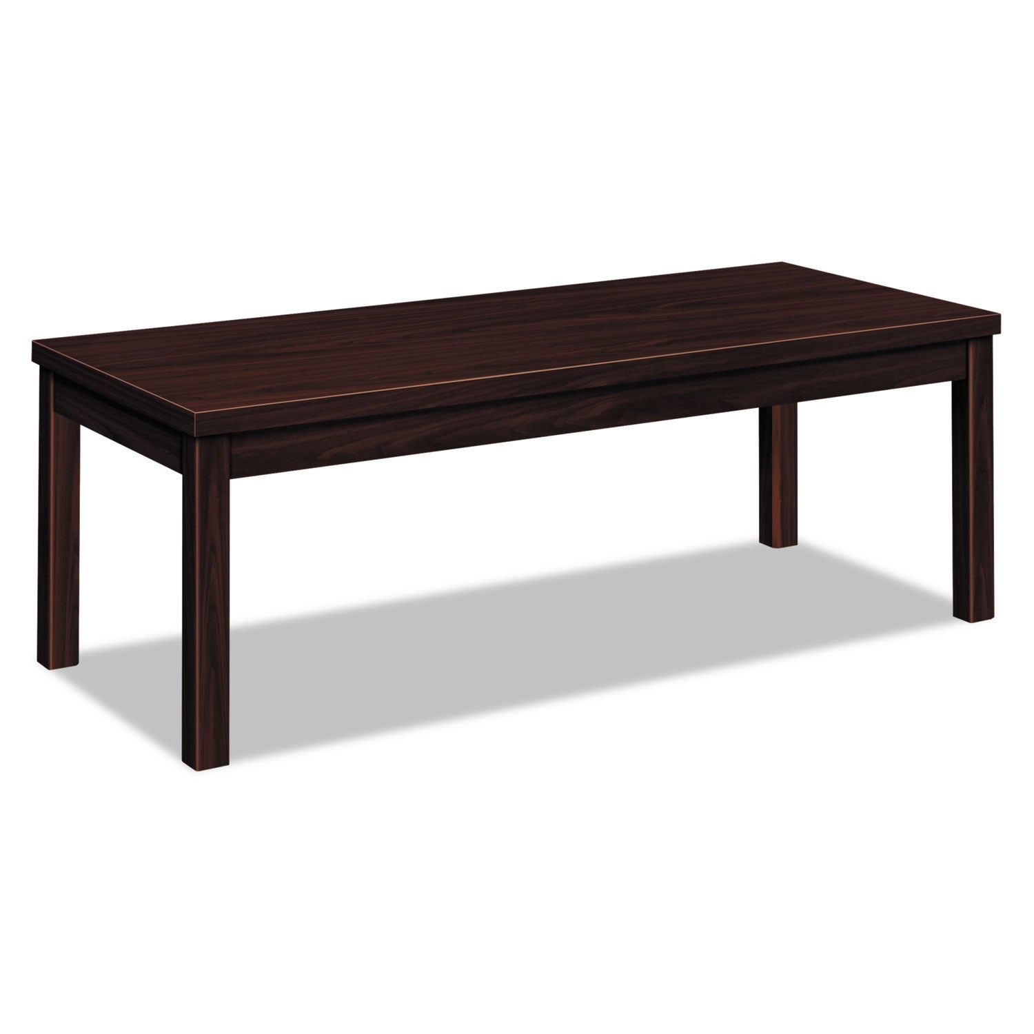 Laminate Occasional Table, Rectangular, 48w x 20d x 16h, Mahogany -