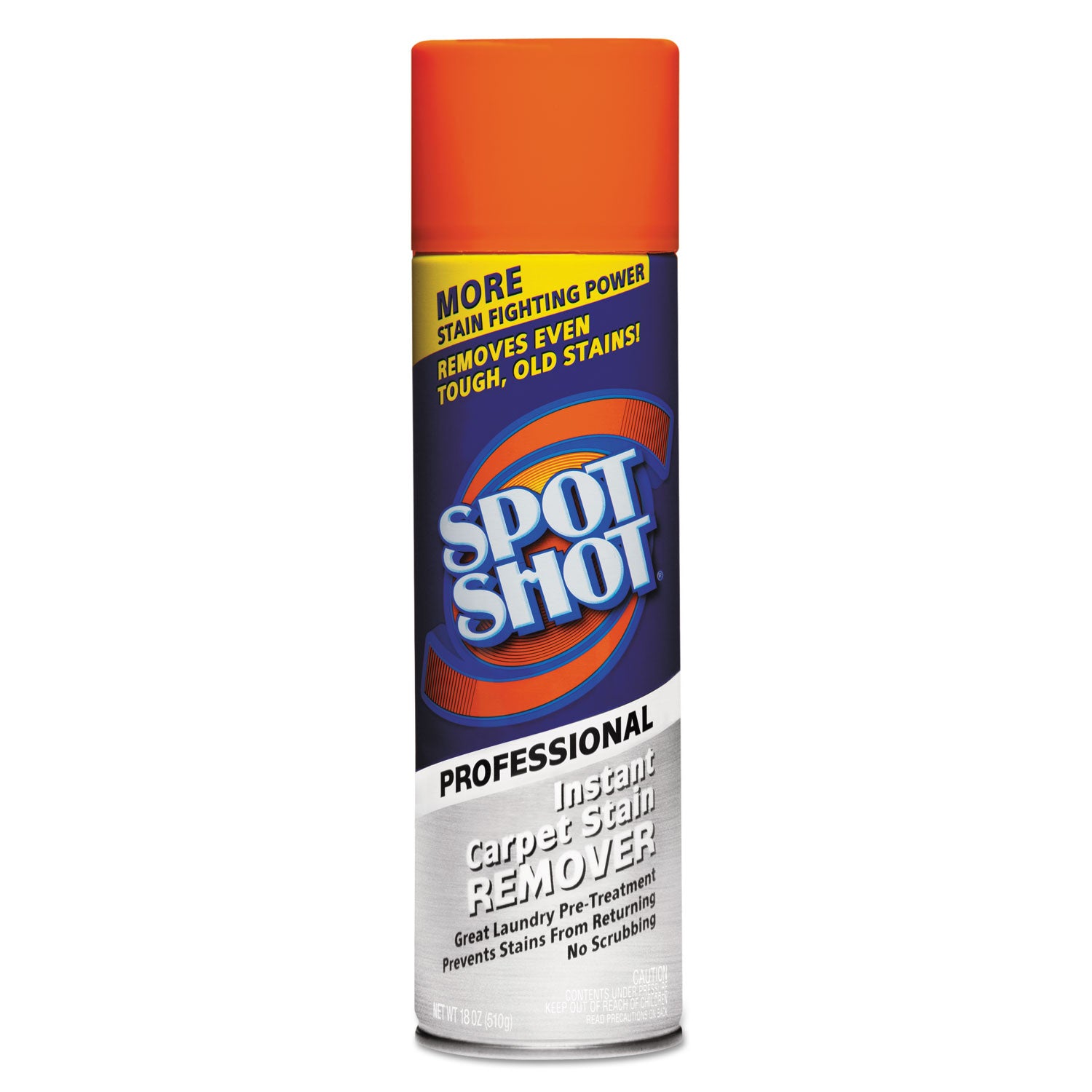 Spot Shot Professional Instant Carpet Stain Remover, 18 oz Aerosol Spray, 12/Carton -