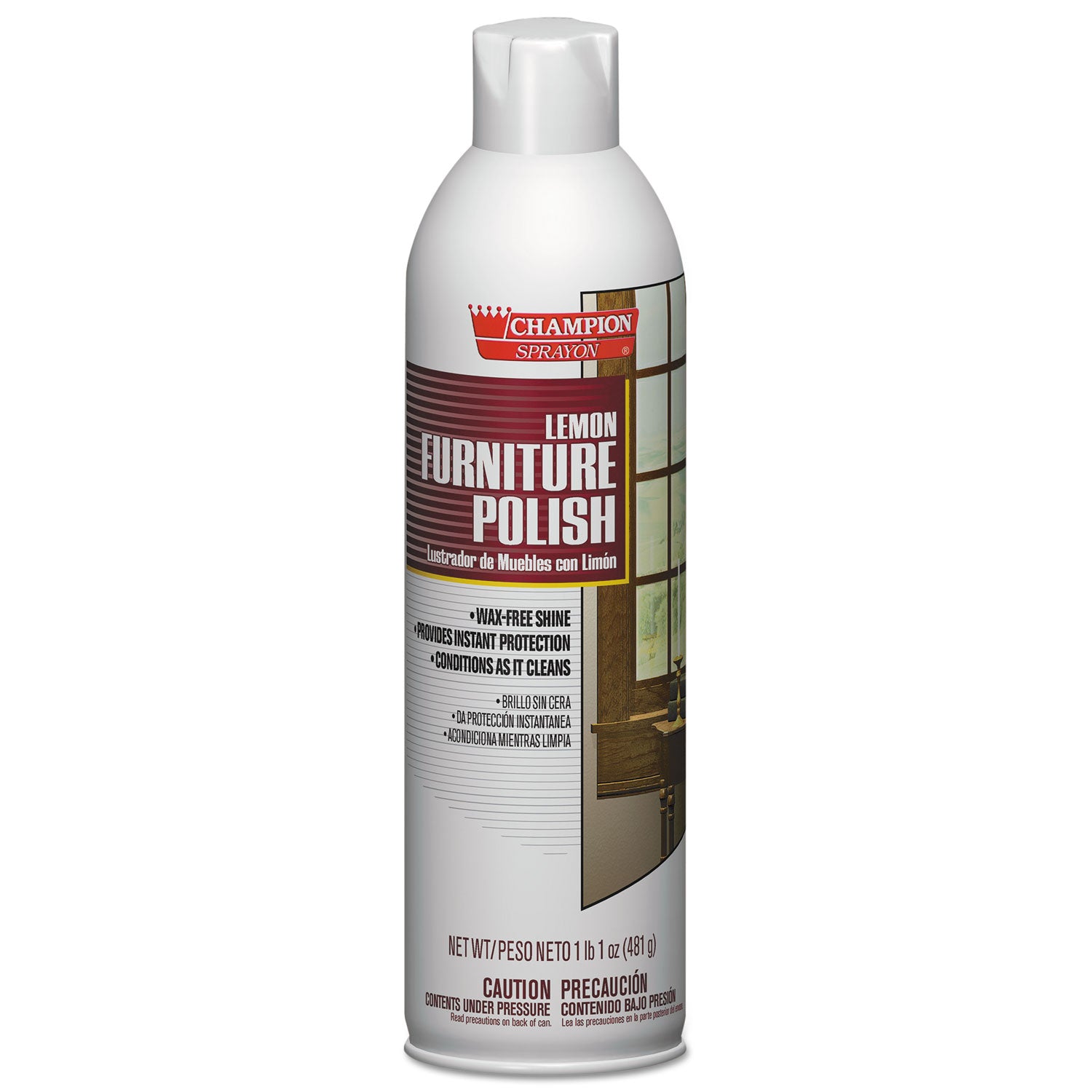 champion-sprayon-furniture-polish-lemon-17-oz-aerosol-spray-12-carton_chp5136 - 2