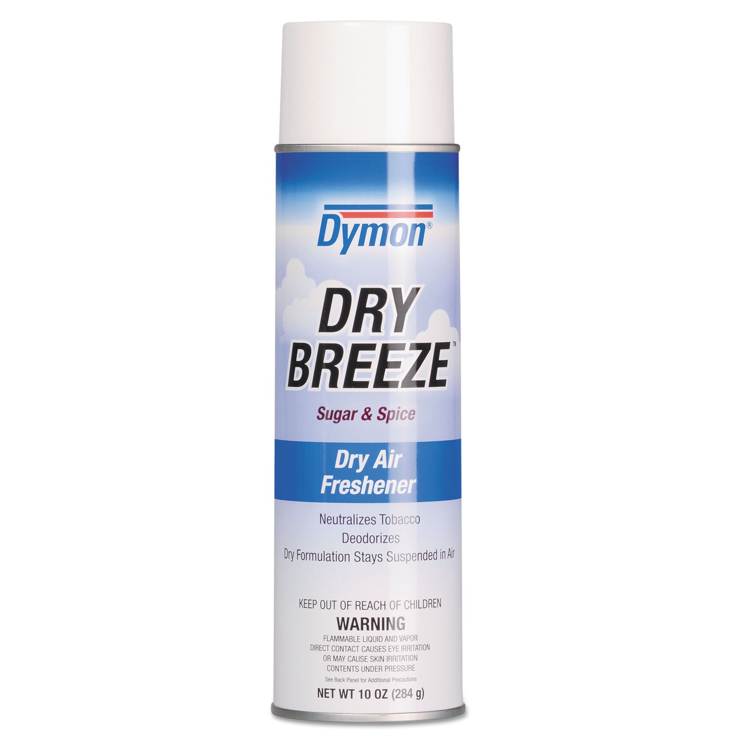 Dry Breeze Aerosol Air Freshener, Sugar and Spice, 10 oz Aerosol Spray, 12/Carton -