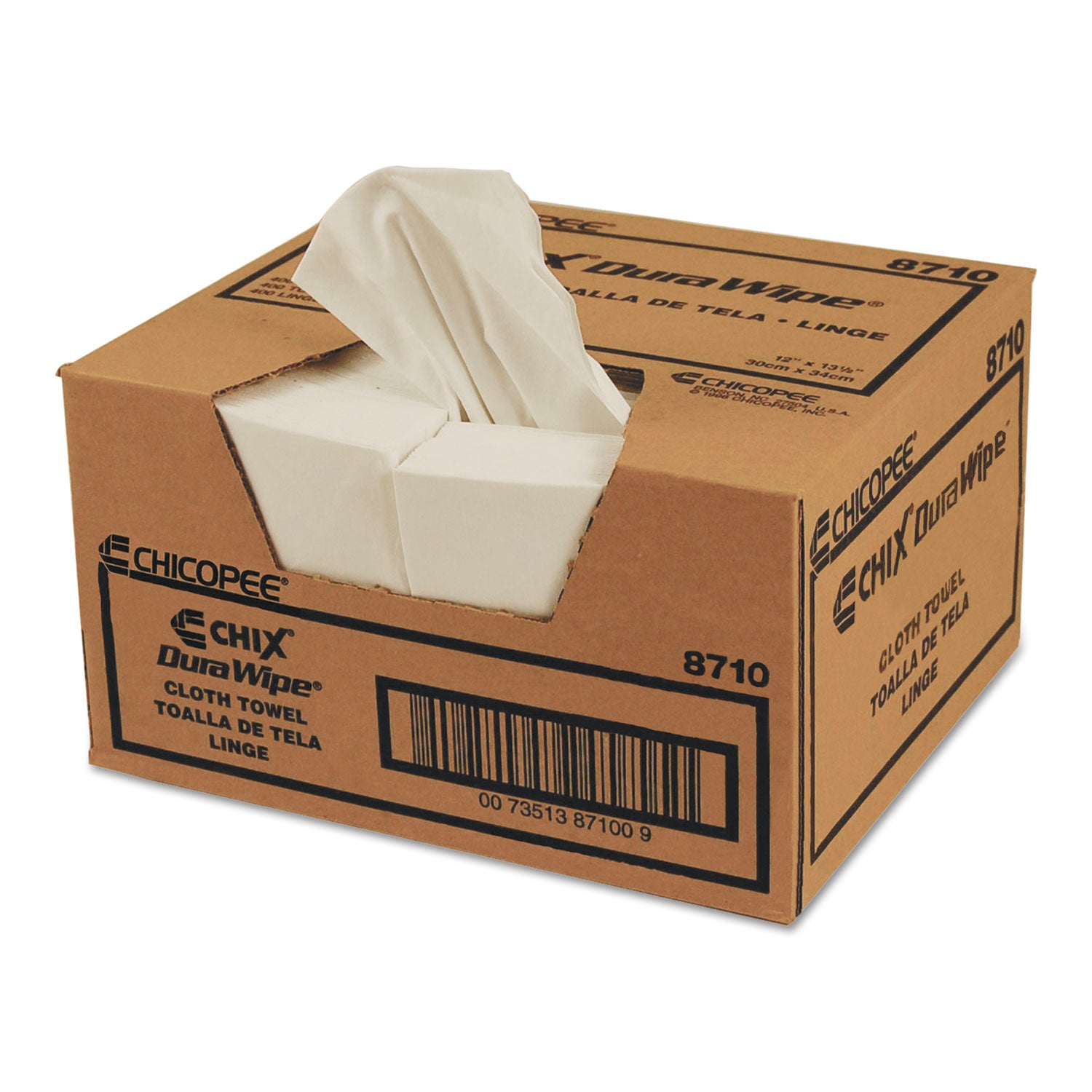 veraclean-critical-cleaning-wipes-smooth-texture-1-4-fold-1-ply-12-x-13-unscented-white-400-carton_chi8710 - 1