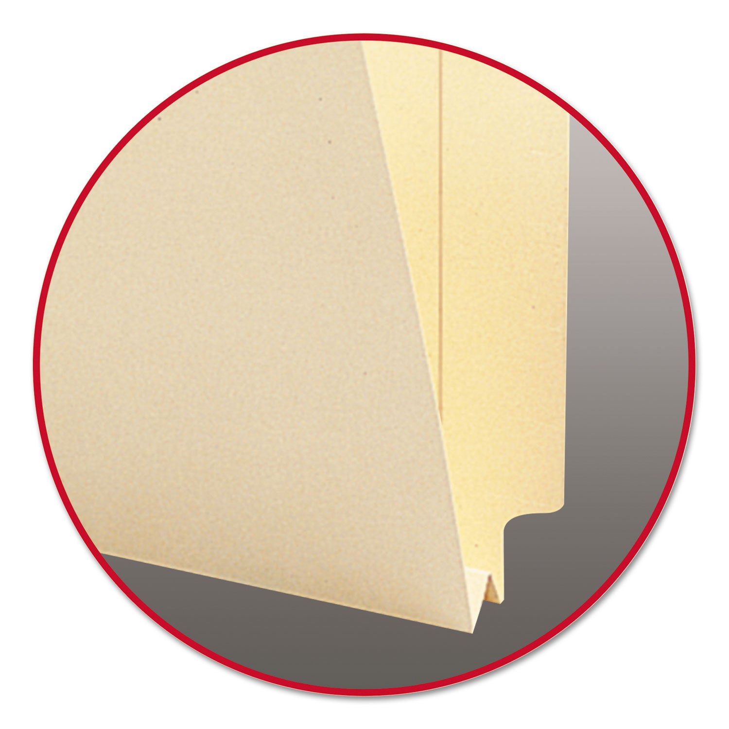 Heavyweight Manila End Tab Expansion Folders, Straight Tabs, Letter Size, 1.5" Expansion, 50/Box -