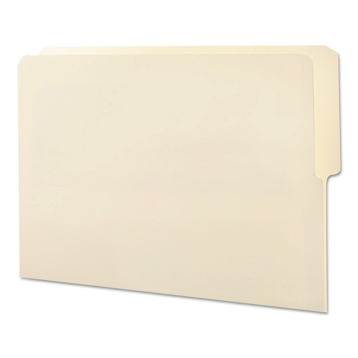 Heavyweight Manila End Tab Folders, 9" High Front, 1/2-Cut Tabs: Top, Letter Size, 0.75" Expansion, Manila, 100/Box -