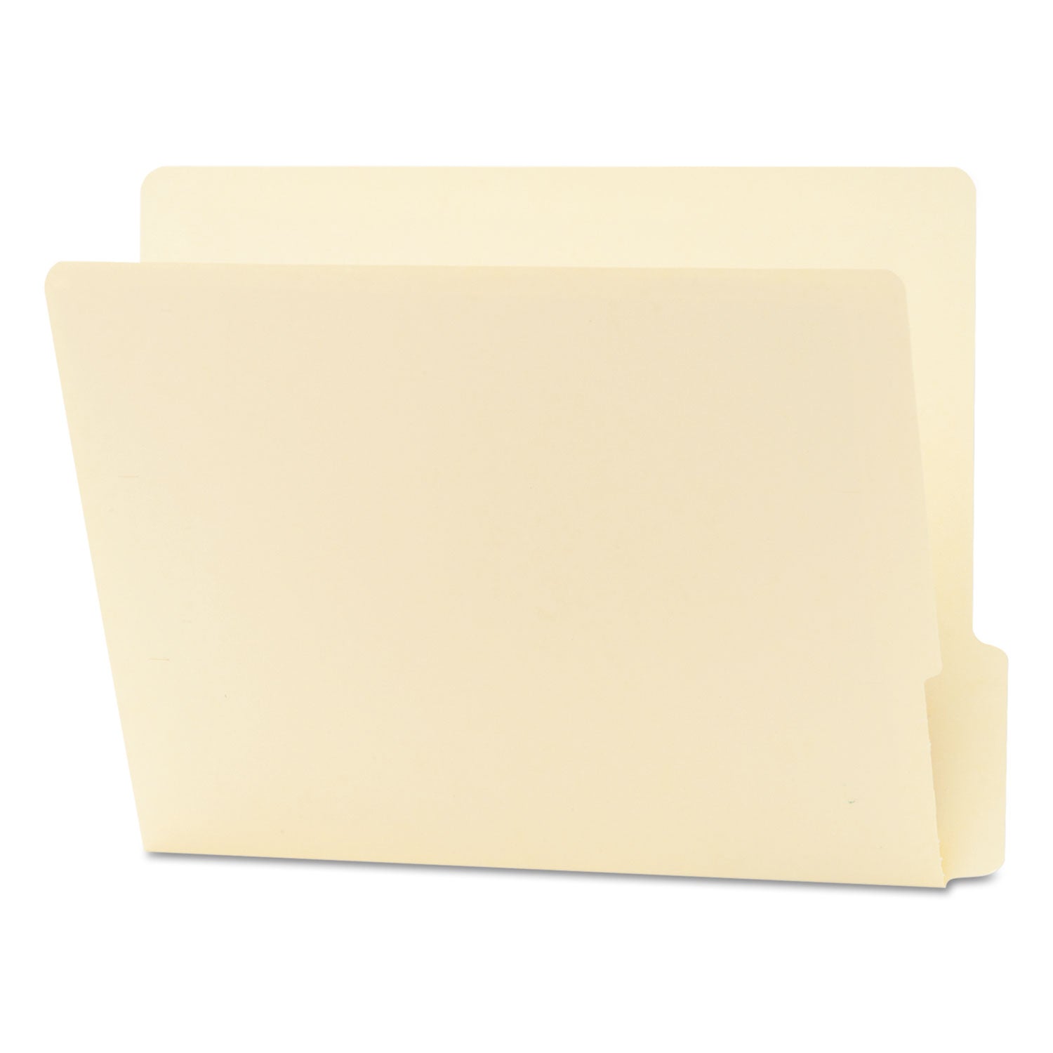 Heavyweight Manila End Tab Folders, 9" High Front, 1/3-Cut Tabs: Bottom, Letter Size, 0.75" Expansion, Manila, 100/Box -