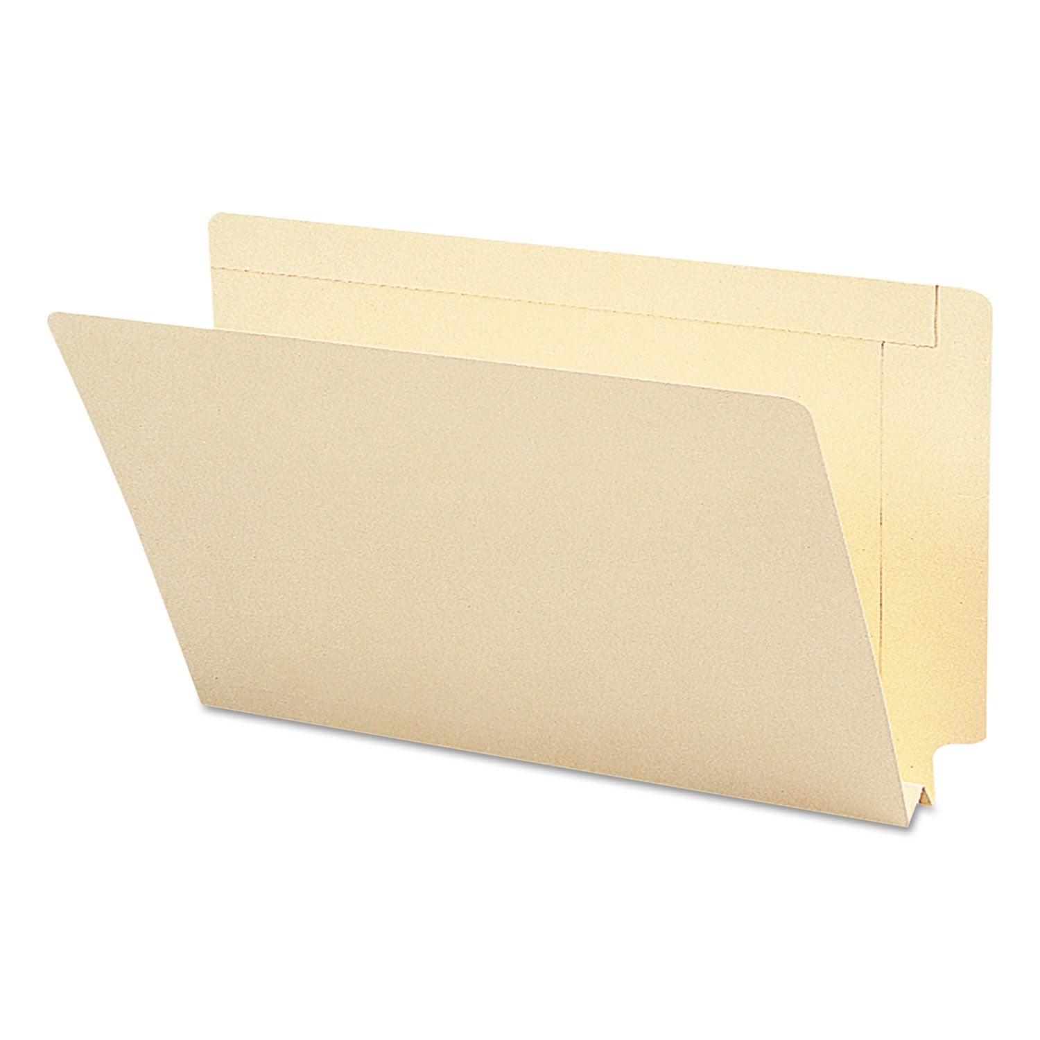 Heavyweight Manila End Tab Expansion Folders, Straight Tabs, Legal Size, 1.5" Expansion, Manila, 50/Box -