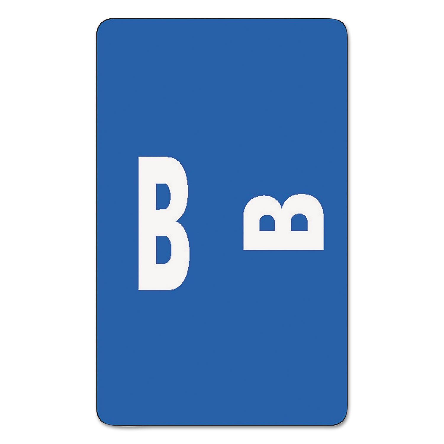 AlphaZ Color-Coded Second Letter Alphabetical Labels, B, 1 x 1.63, Dark Blue, 10/Sheet, 10 Sheets/Pack -