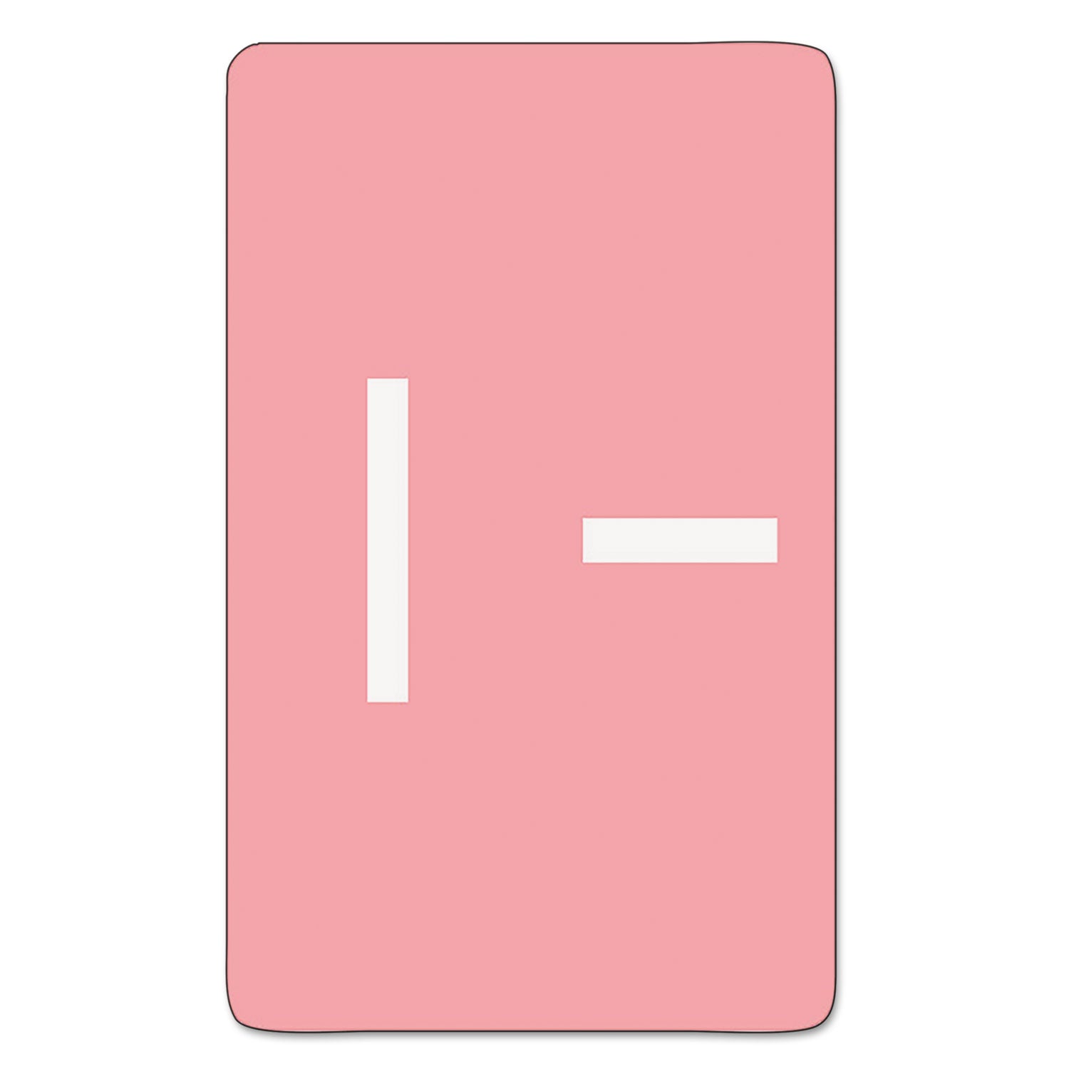 AlphaZ Color-Coded Second Letter Alphabetical Labels, I, 1 x 1.63, Pink, 10/Sheet, 10 Sheets/Pack -