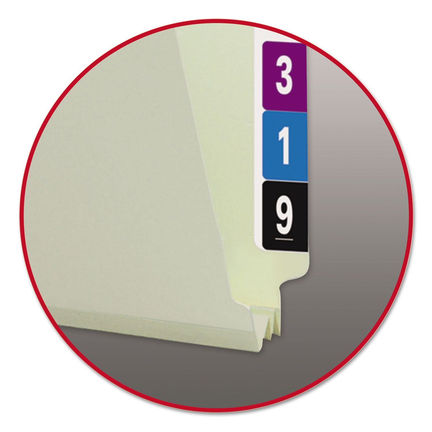 Extra-Heavy Recycled Pressboard End Tab Folders, Straight Tabs, Letter Size, 2" Expansion, Gray-Green, 25/Box -