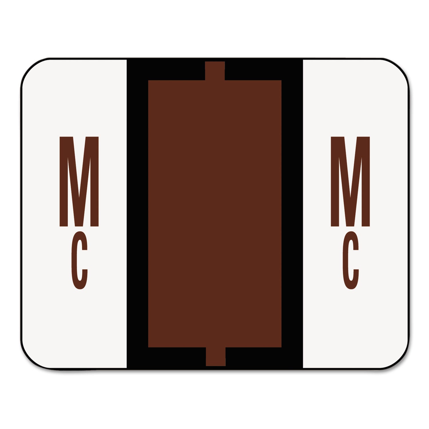 A-Z Color-Coded End Tab Filing Labels, Mc, 1 x 1.25, White, 500/Roll -