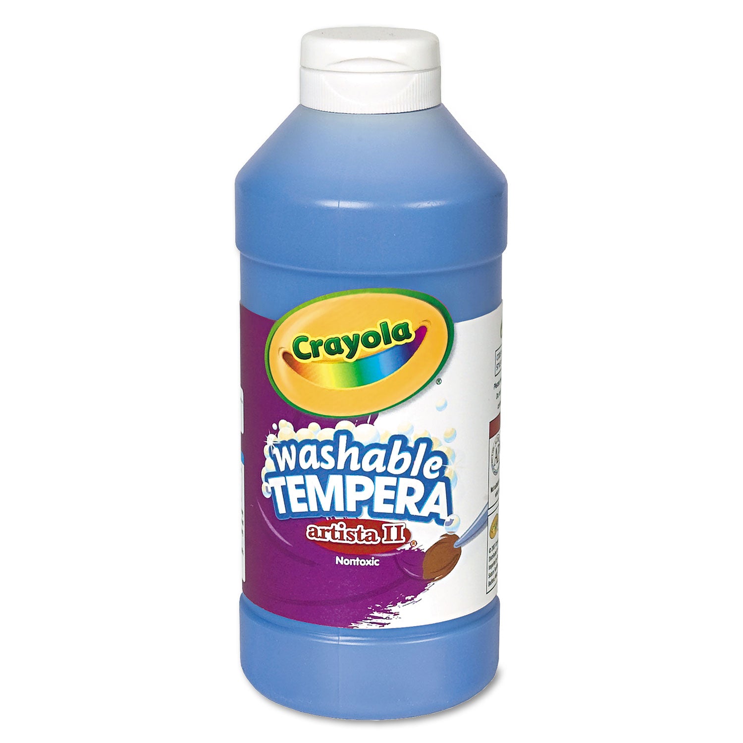 Artista II Washable Tempera Paint, Blue, 16 oz Bottle -